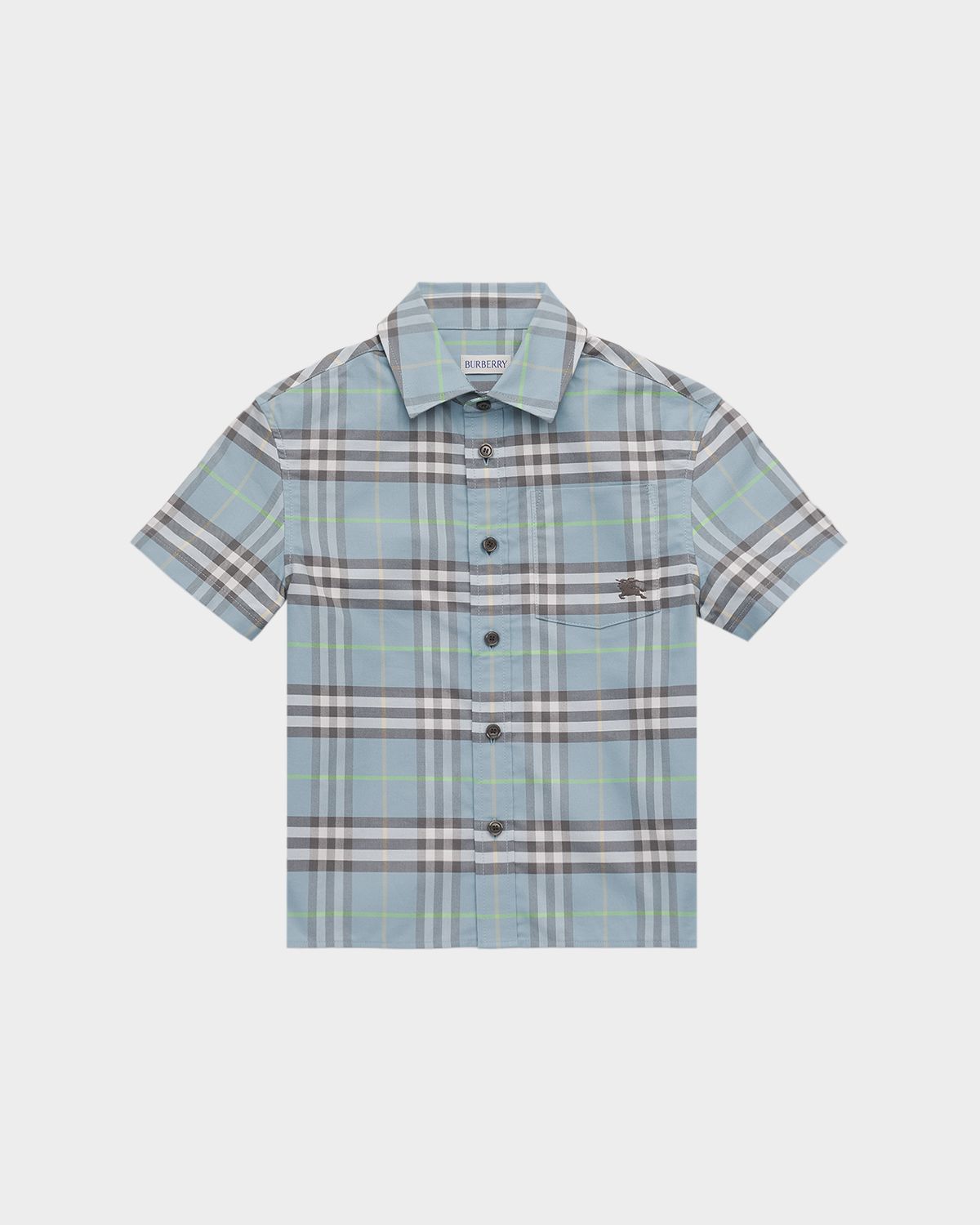 Burberry Boy 's Billy Check Cotton Oxford Shirt, Size -14