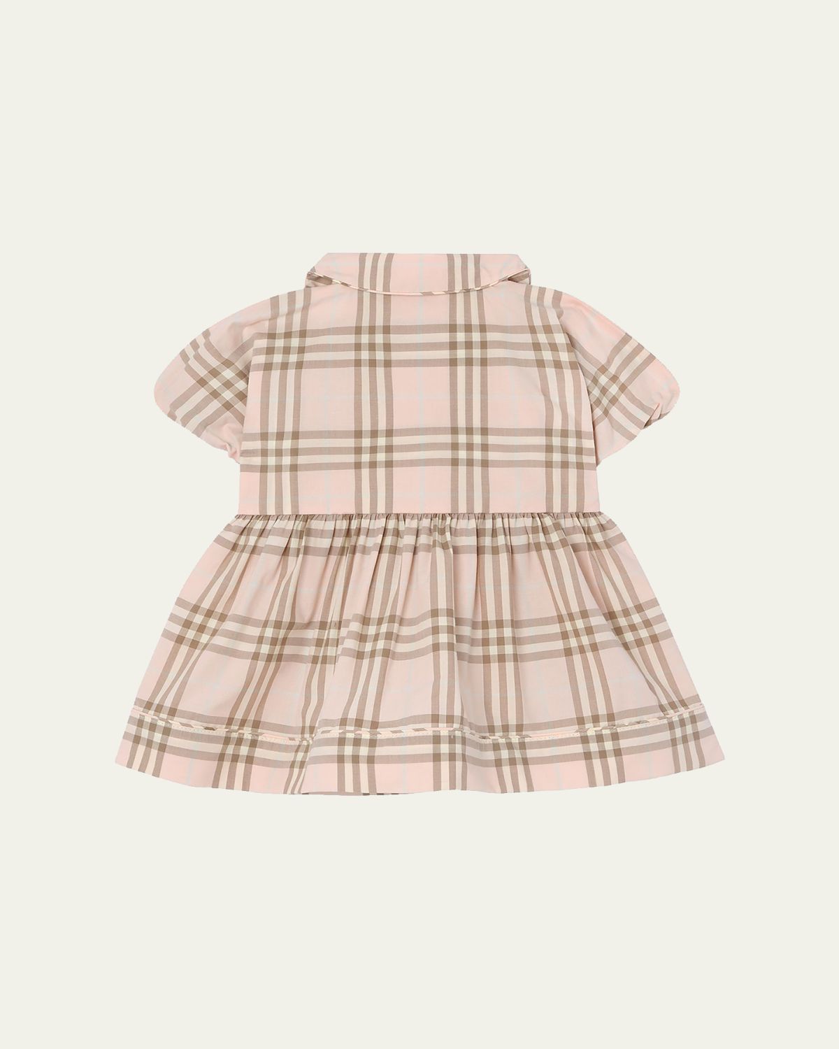 Burberry Girl 's Bea Check Cotton Dress & Bloomers Set, Size 3M-18M