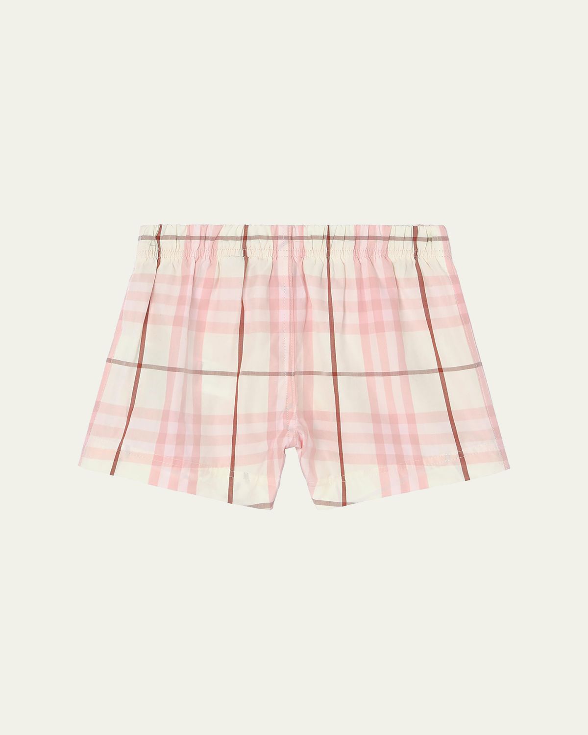 Burberry Kid 's Check Cotton Shorts, Size 12M-3