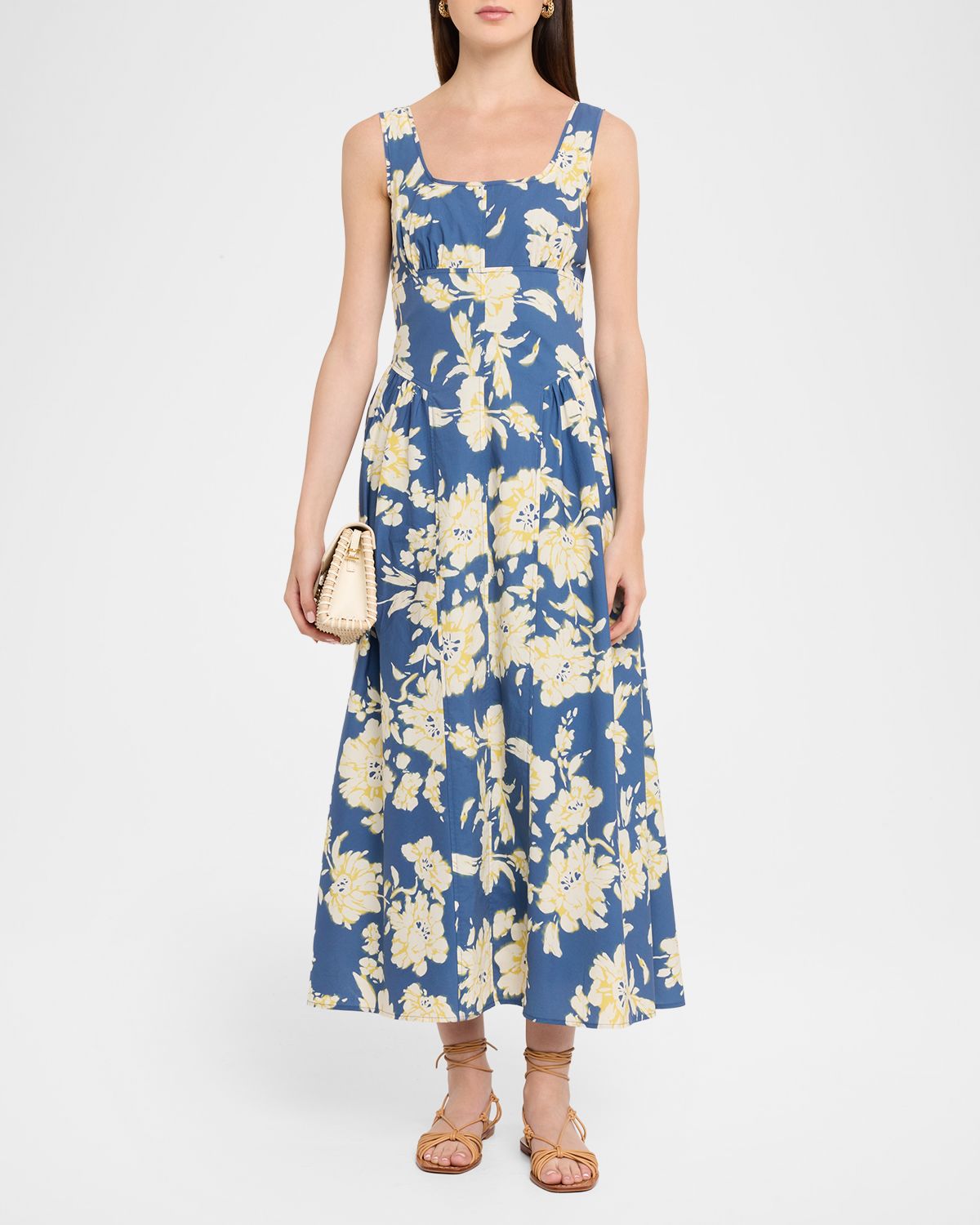 Tanya Taylor Cadence Floral Poplin Midi Dress | Thumbnail 5 Tanya Taylor Cadence Floral Poplin Midi Dress | Thumbnail 5