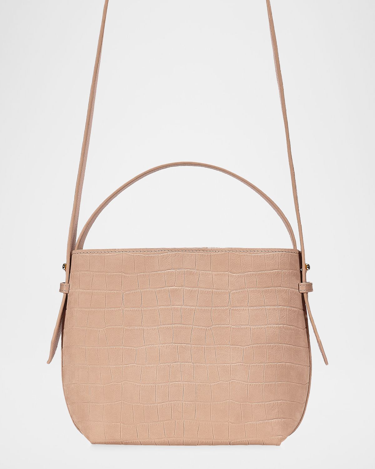Gigi New York Selena Croc-Embossed Nubuck Leather Bucket Bag | Thumbnail 5