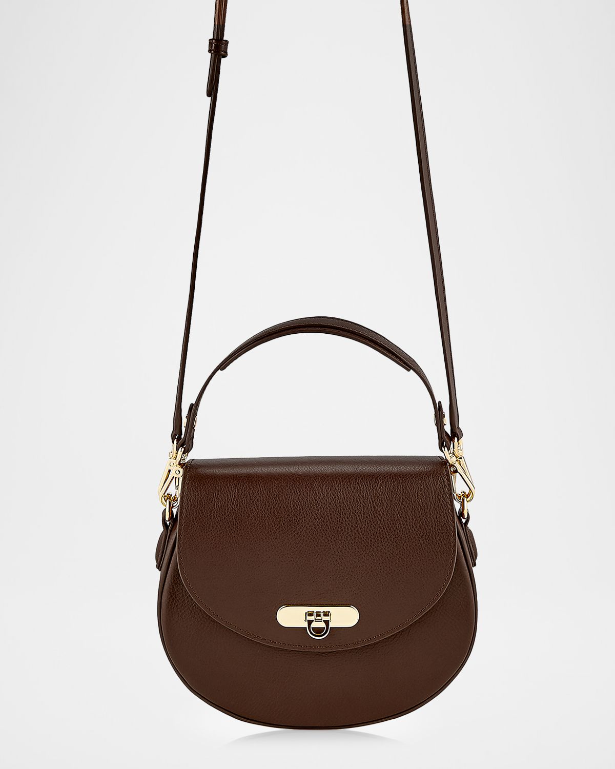Gigi New York x Jennifer Palpallatoc Sophia Leather Saddle Bag | Thumbnail 4