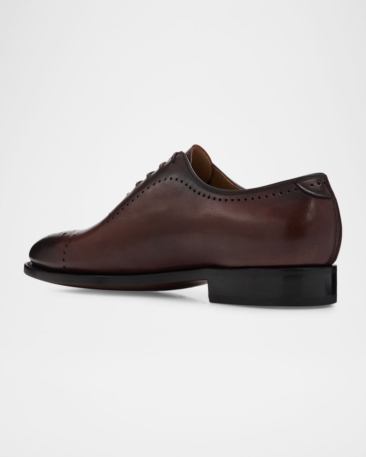 Kiton Men 's Caravaggio Brogue Leather Oxford Shoes | Thumbnail 4