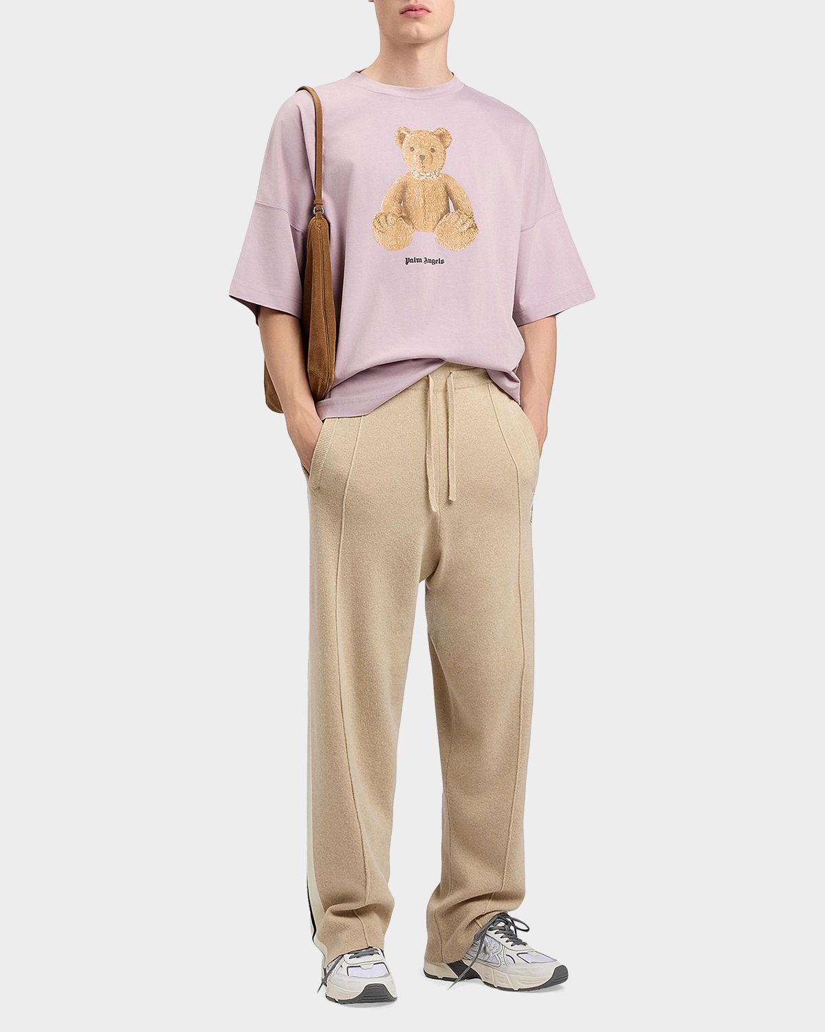 Palm Angels Men 's Bear in Mind Oversized Crewneck T-Shirt | Thumbnail 6 Palm Angels Men 's Bear in Mind Oversized Crewneck T-Shirt | Thumbnail 6