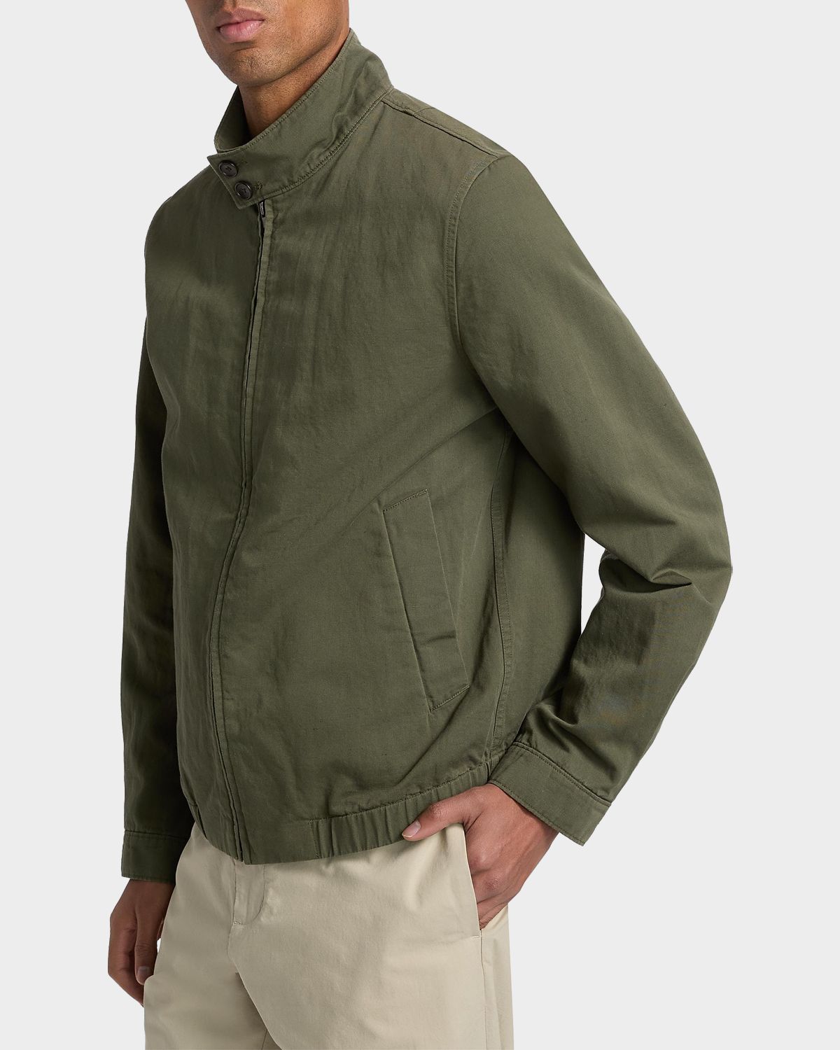 Vince Men 's Cotton-Linen Bomber Jacket | Thumbnail 7 Vince Men 's Cotton-Linen Bomber Jacket | Thumbnail 7