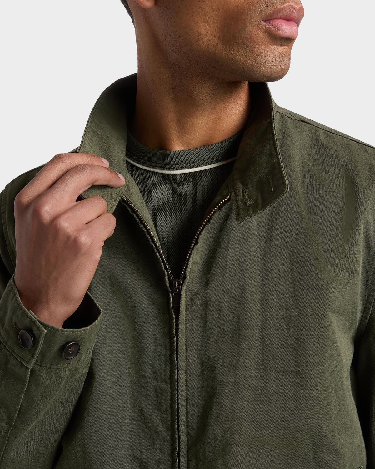 Vince Men 's Cotton-Linen Bomber Jacket | Thumbnail 5 Vince Men 's Cotton-Linen Bomber Jacket | Thumbnail 5
