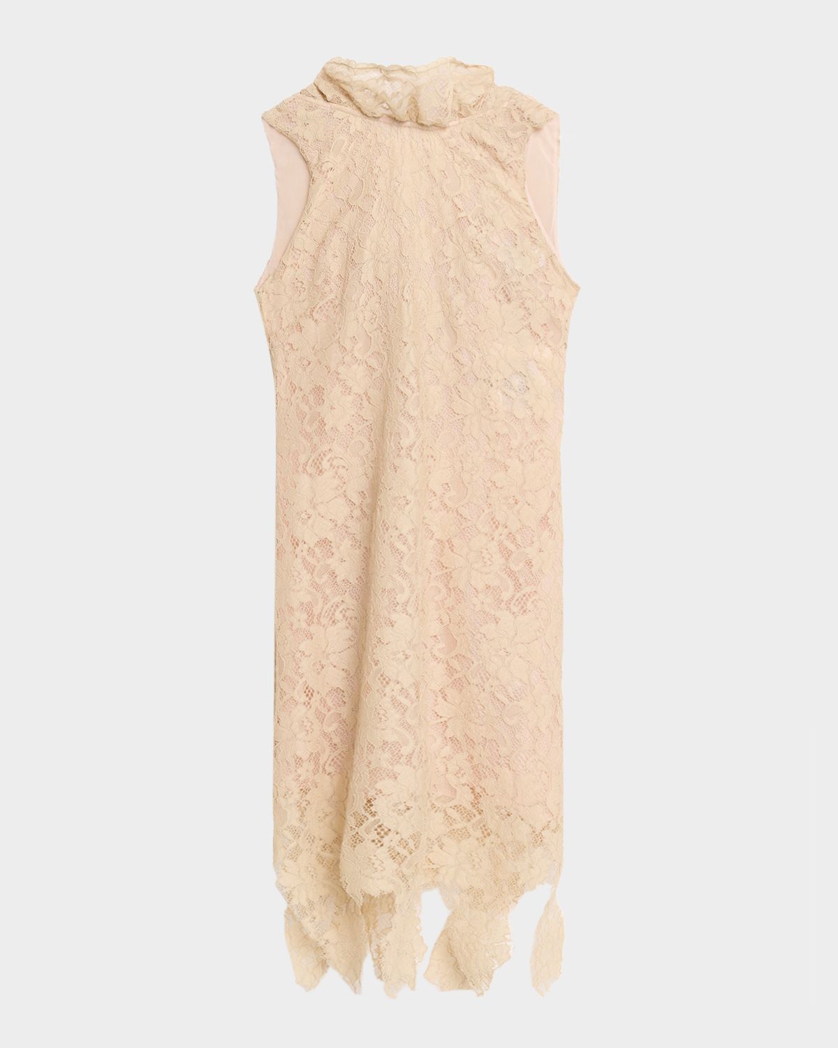 GIUSEPPE DI MORABITO Fringe-Hem Sleeveless Lace Mini Dress | Thumbnail 6