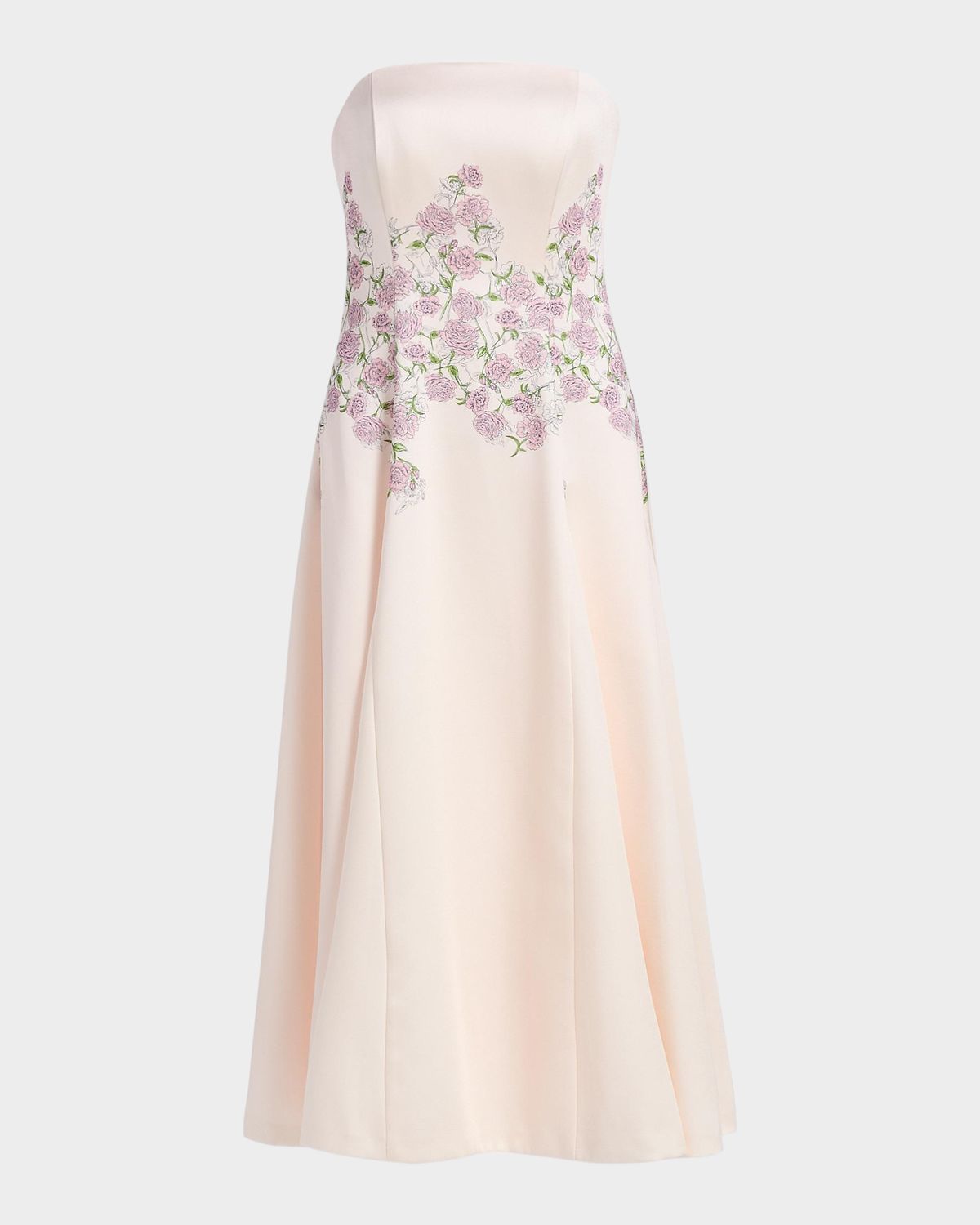 Kay Unger New York Tabitha Floral Tea-Length Strapless Cocktail Dress | Thumbnail 8 Kay Unger New York Tabitha Floral Tea-Length Strapless Cocktail Dress | Thumbnail 8