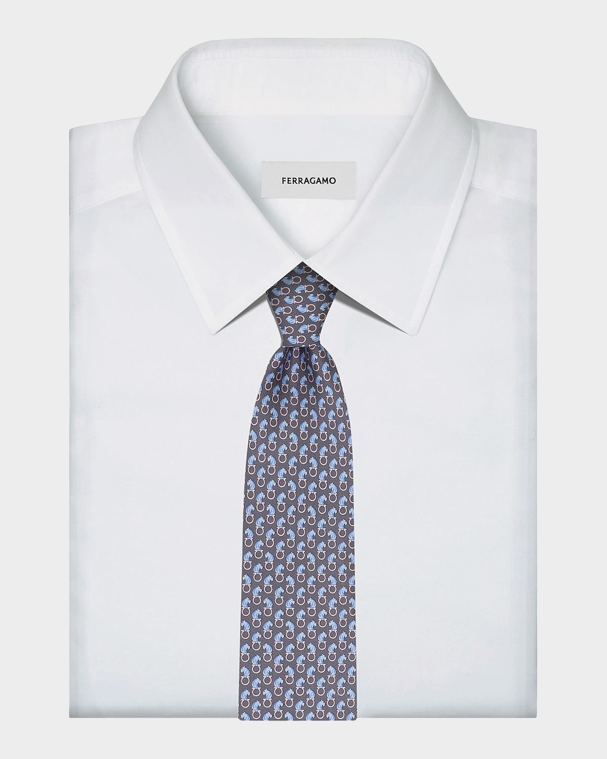 Ferragamo Ambra Animal-Print Silk Tie | Thumbnail 4 Ferragamo Ambra Animal-Print Silk Tie | Thumbnail 4