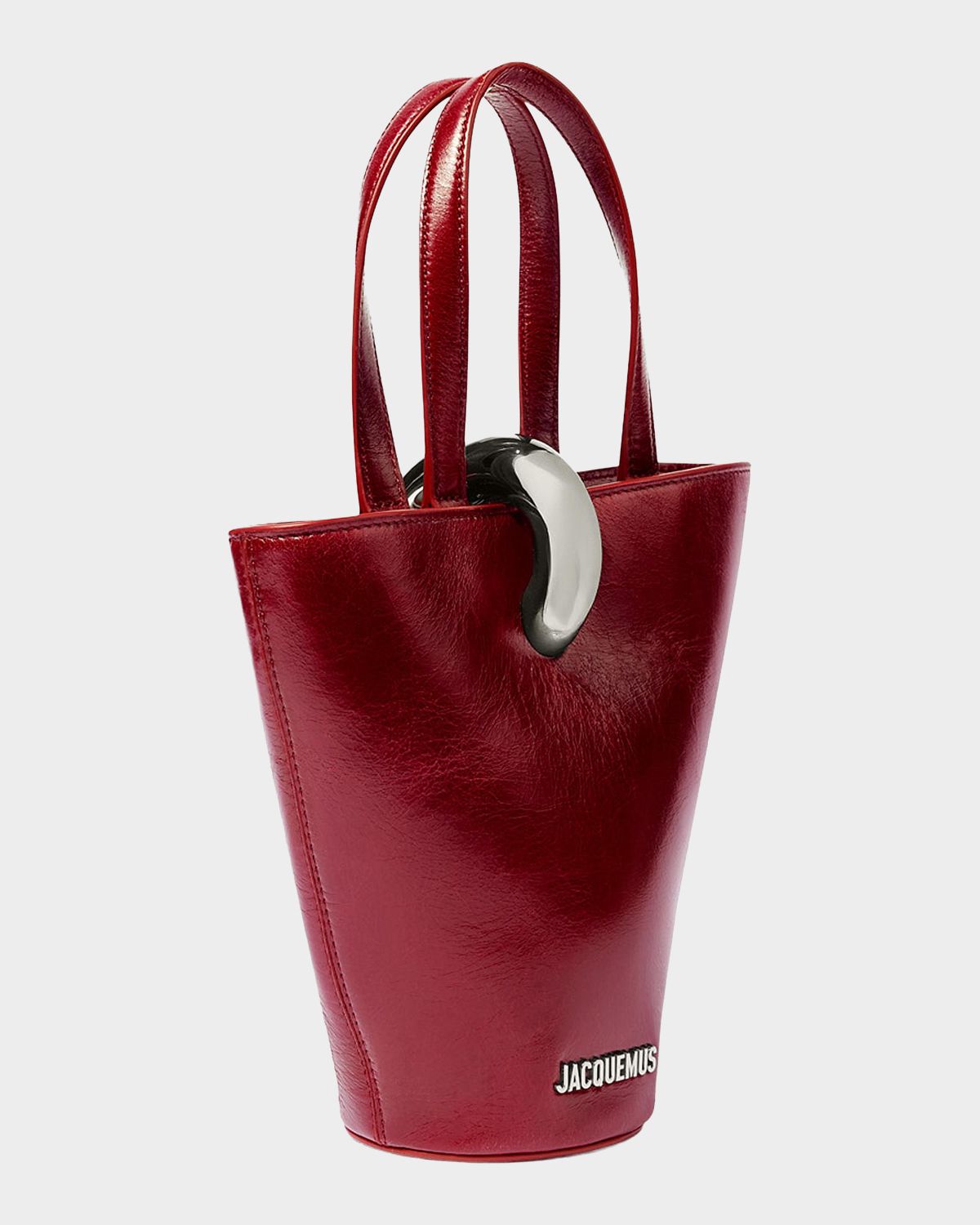 Jacquemus Le Petit Bambola Leather Bucket Bag