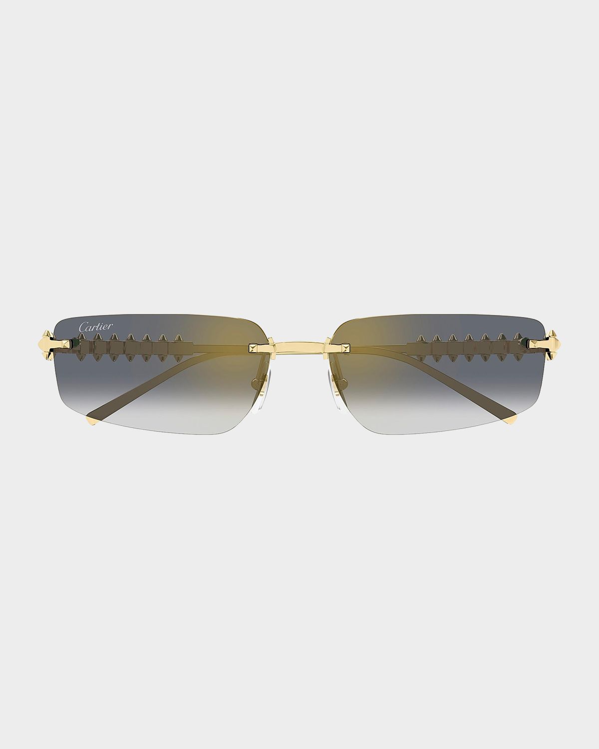 Cartier Clash De 58MM Rectangular Sunglasses
