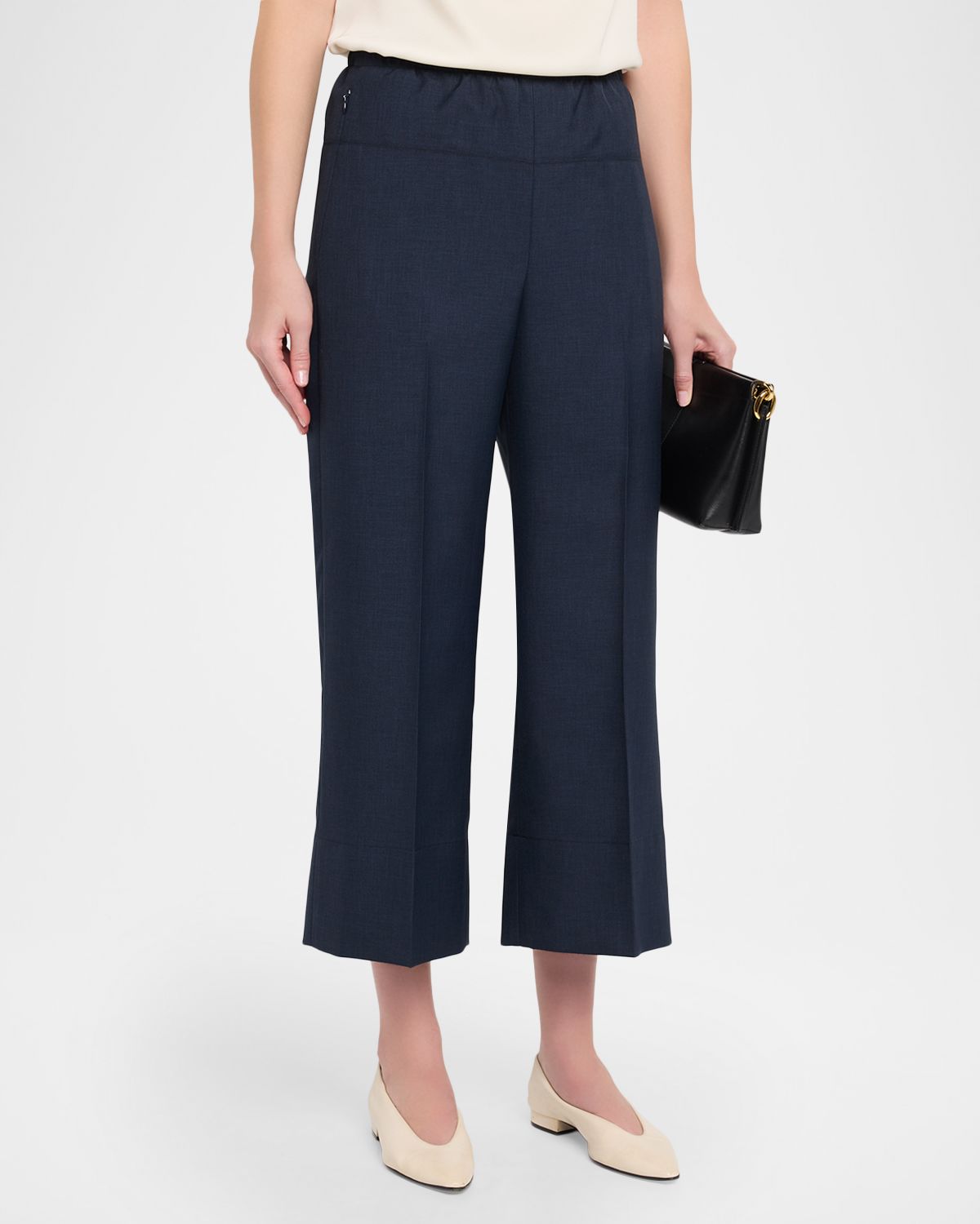 Theory Cropped Wide-Leg Pants | Thumbnail 4 Theory Cropped Wide-Leg Pants | Thumbnail 4