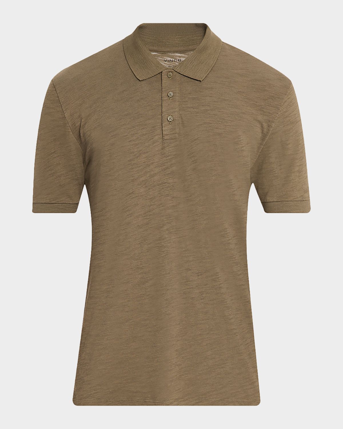 Vince Men 's Cotton Heathered Polo Shirt