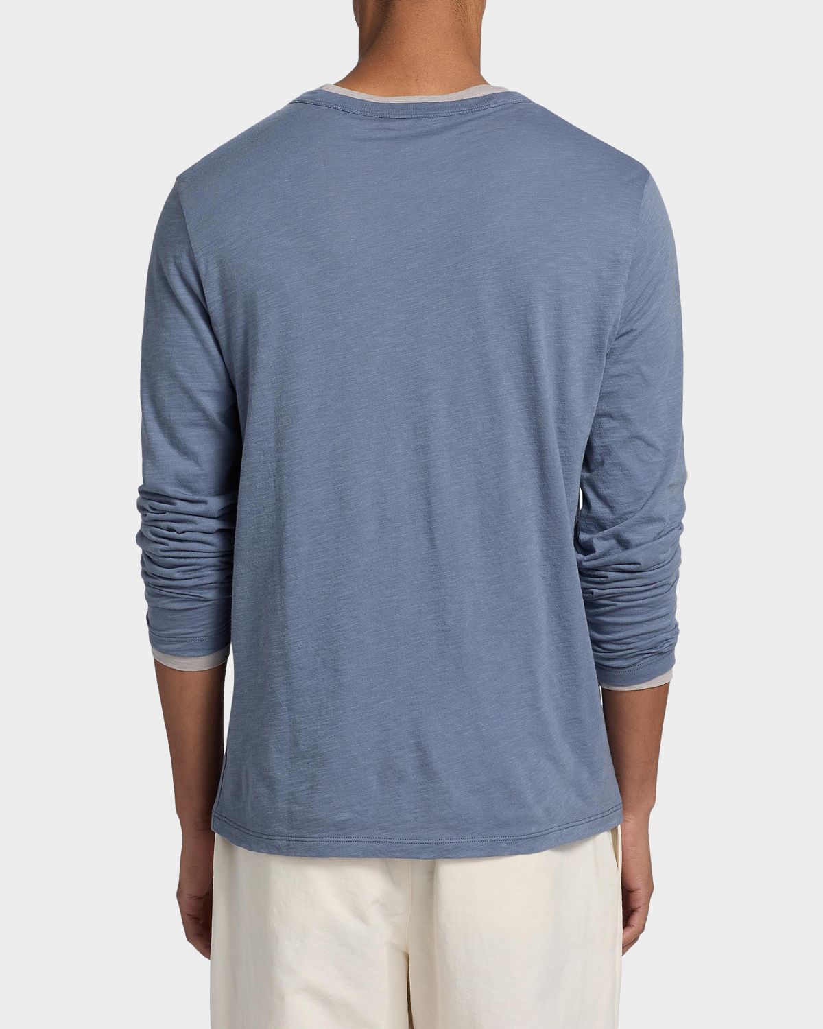 Vince Men 's Fine Slub Cotton Double-Layer Crewneck T-Shirt | Thumbnail 3 Vince Men 's Fine Slub Cotton Double-Layer Crewneck T-Shirt | Thumbnail 3
