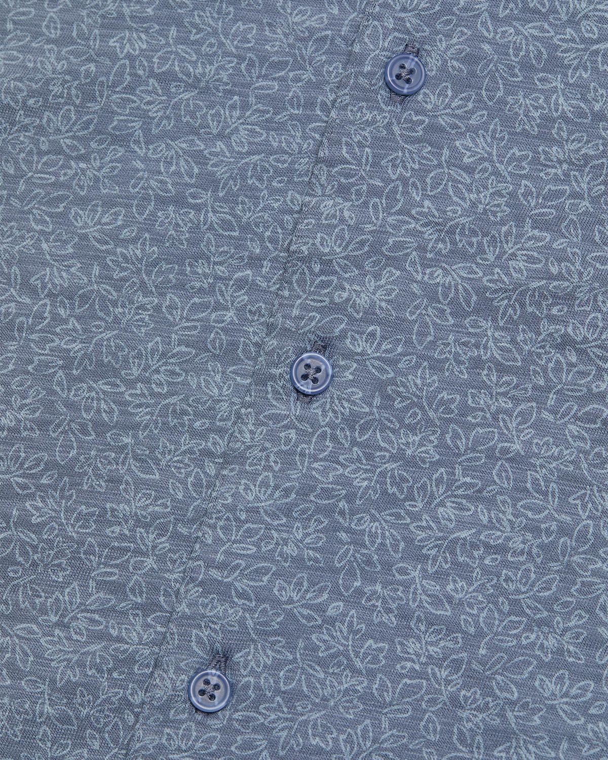 Vince Men 's Tonal Leaf-Print Slub Cotton Shirt | Thumbnail 6 Vince Men 's Tonal Leaf-Print Slub Cotton Shirt | Thumbnail 6