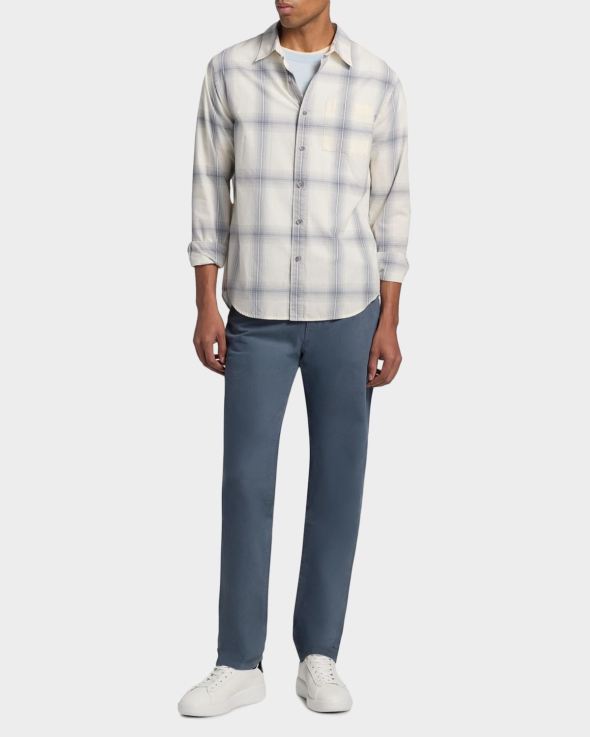 Vince Men 's Townes Plaid Cotton Shirt