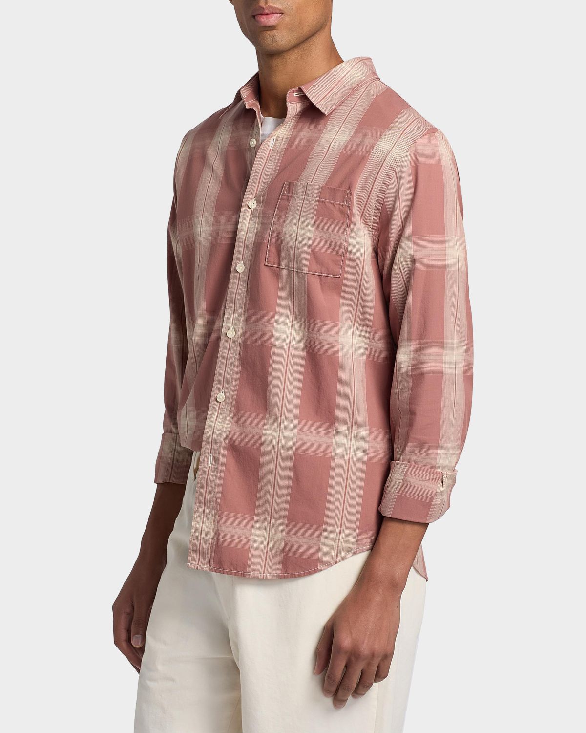 Vince Men 's Townes Plaid Cotton Shirt | Thumbnail 7 Vince Men 's Townes Plaid Cotton Shirt | Thumbnail 7