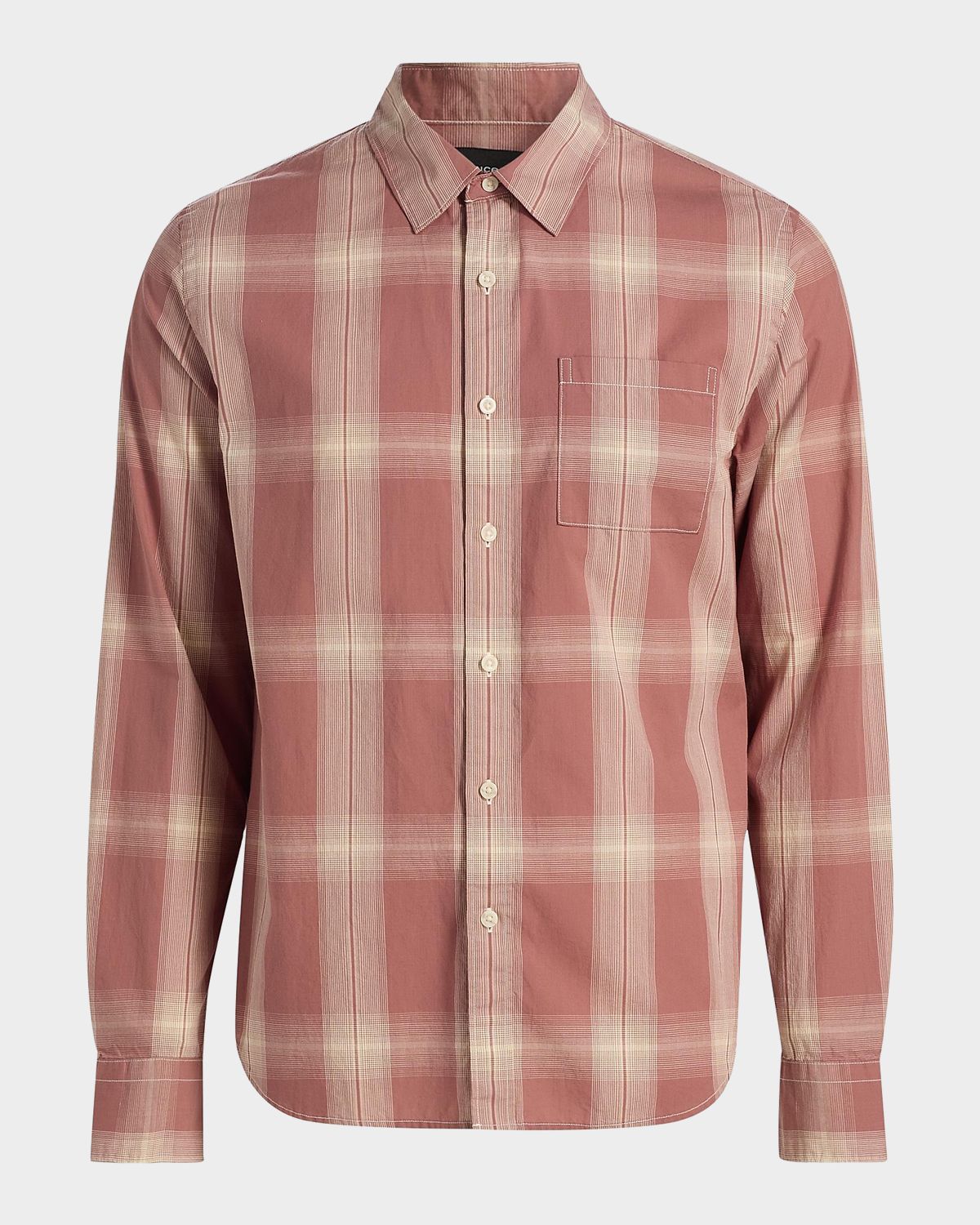 Vince Men 's Townes Plaid Cotton Shirt