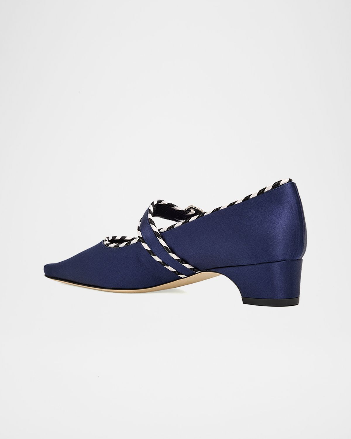 Manolo Blahnik 30mm Zaera Satin Mary Jane Pumps | Thumbnail 4 Manolo Blahnik 30mm Zaera Satin Mary Jane Pumps | Thumbnail 4