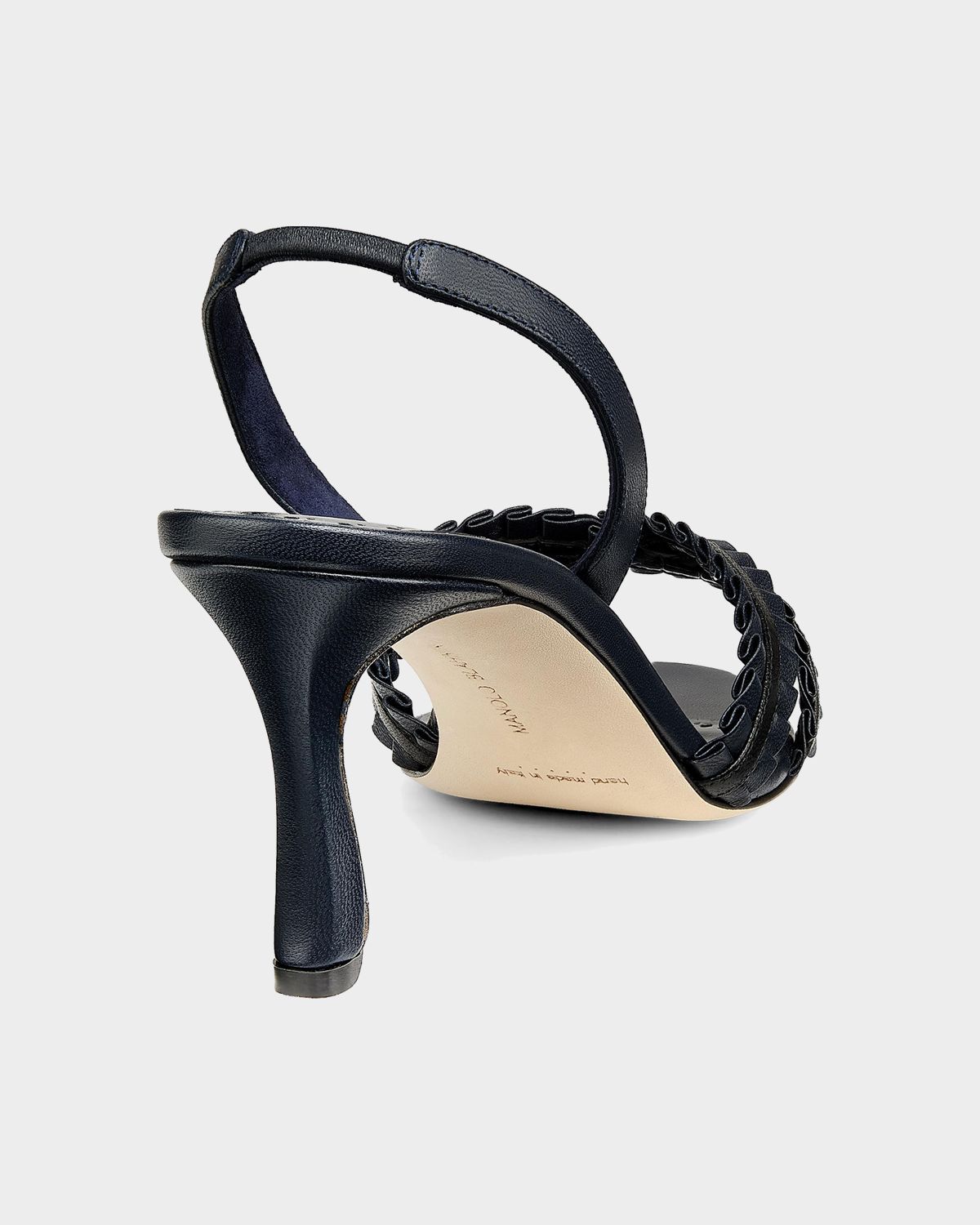 Manolo Blahnik 70mm Volusan Leather Slingback Pumps | Thumbnail 5