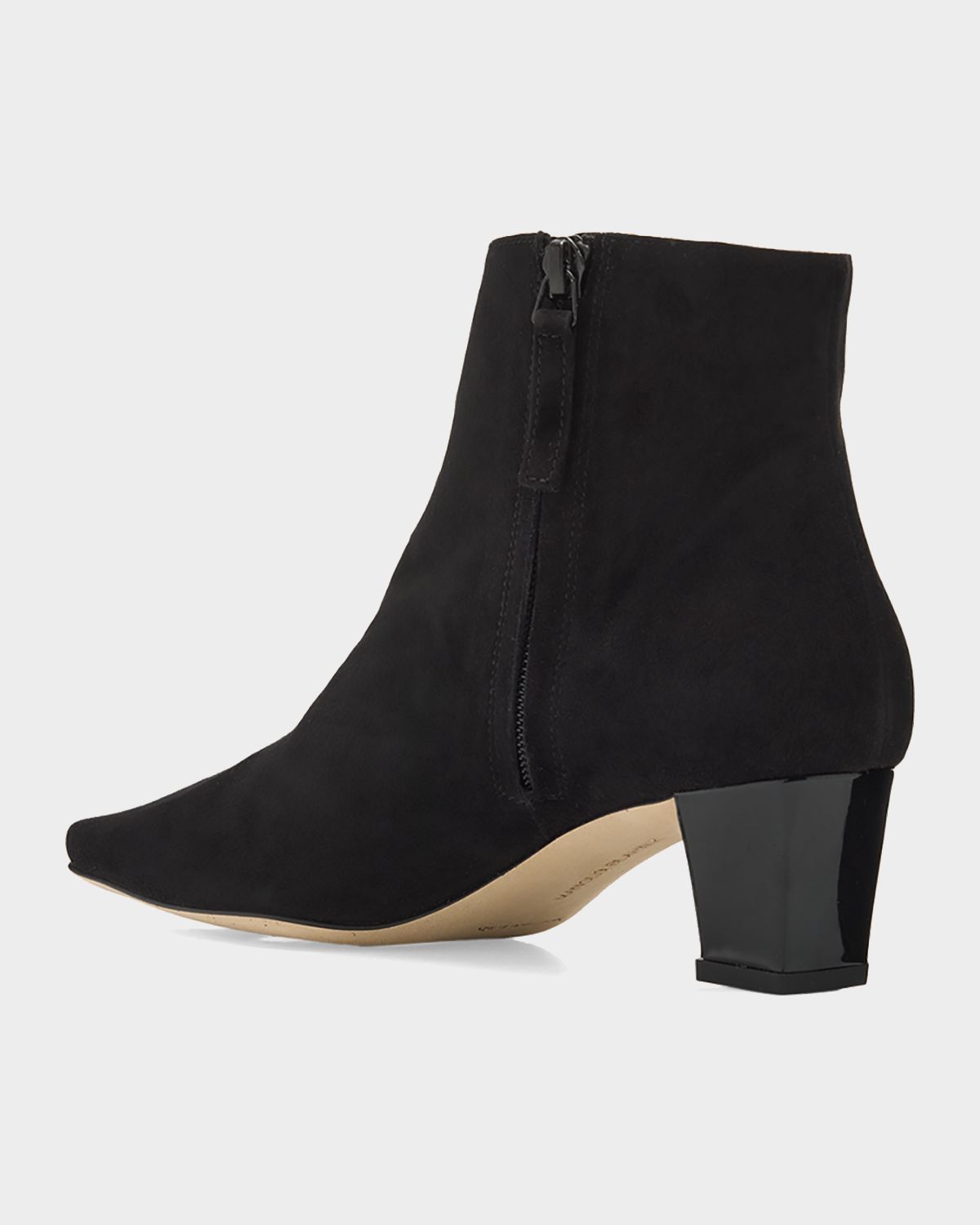 Manolo Blahnik Jaima Suede Side-Zip Ankle Boots | Thumbnail 4 Manolo Blahnik Jaima Suede Side-Zip Ankle Boots | Thumbnail 4