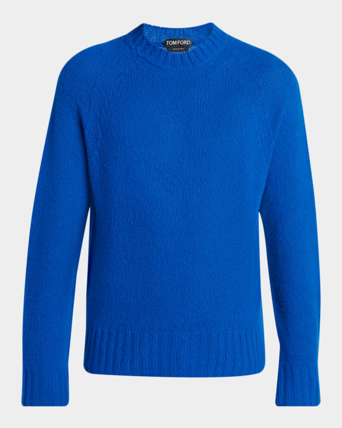 TOM FORD Men 's Brushed Cashmere Raglan Crewneck Sweater - Women's Clothing
