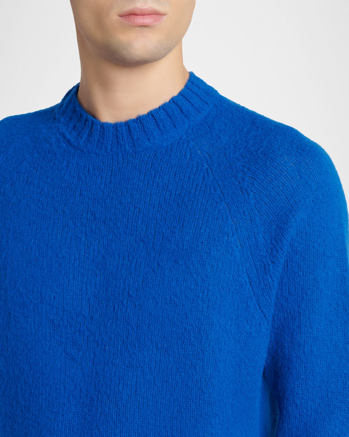 TOM FORD Men 's Brushed Cashmere Raglan Crewneck Sweater | Thumbnail 5