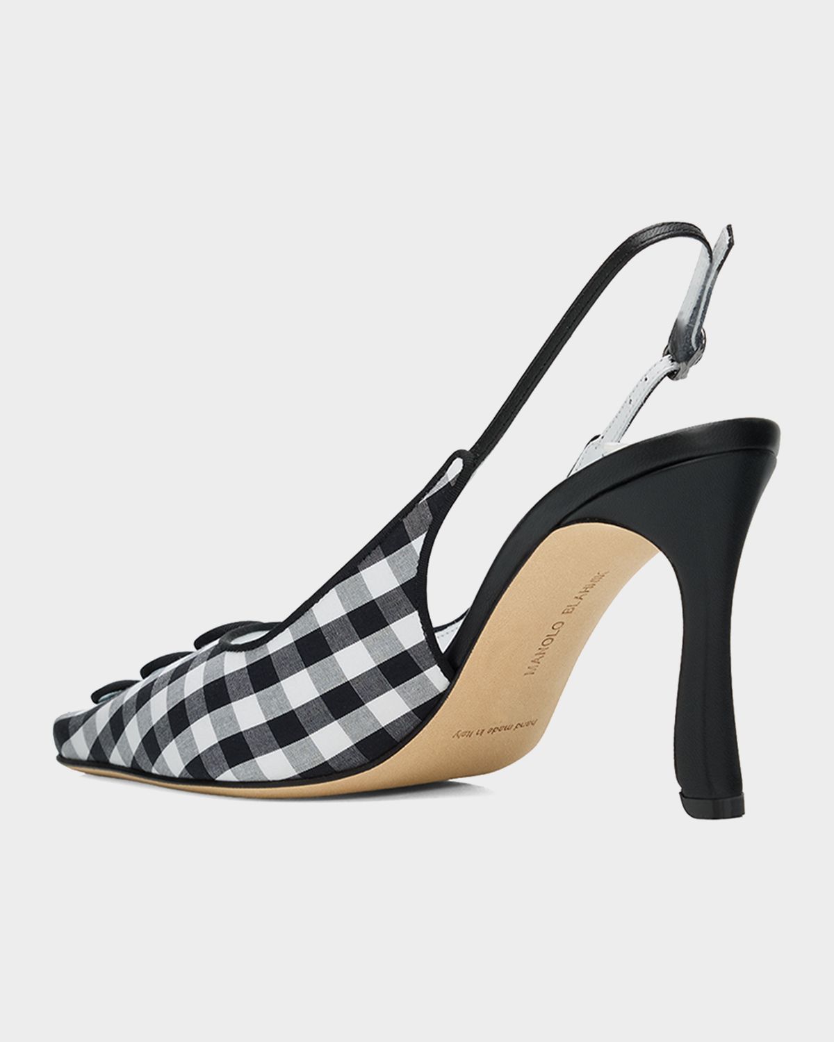 Manolo Blahnik 90mm Alexa Gingham Slingback Pumps | Thumbnail 4 Manolo Blahnik 90mm Alexa Gingham Slingback Pumps | Thumbnail 4