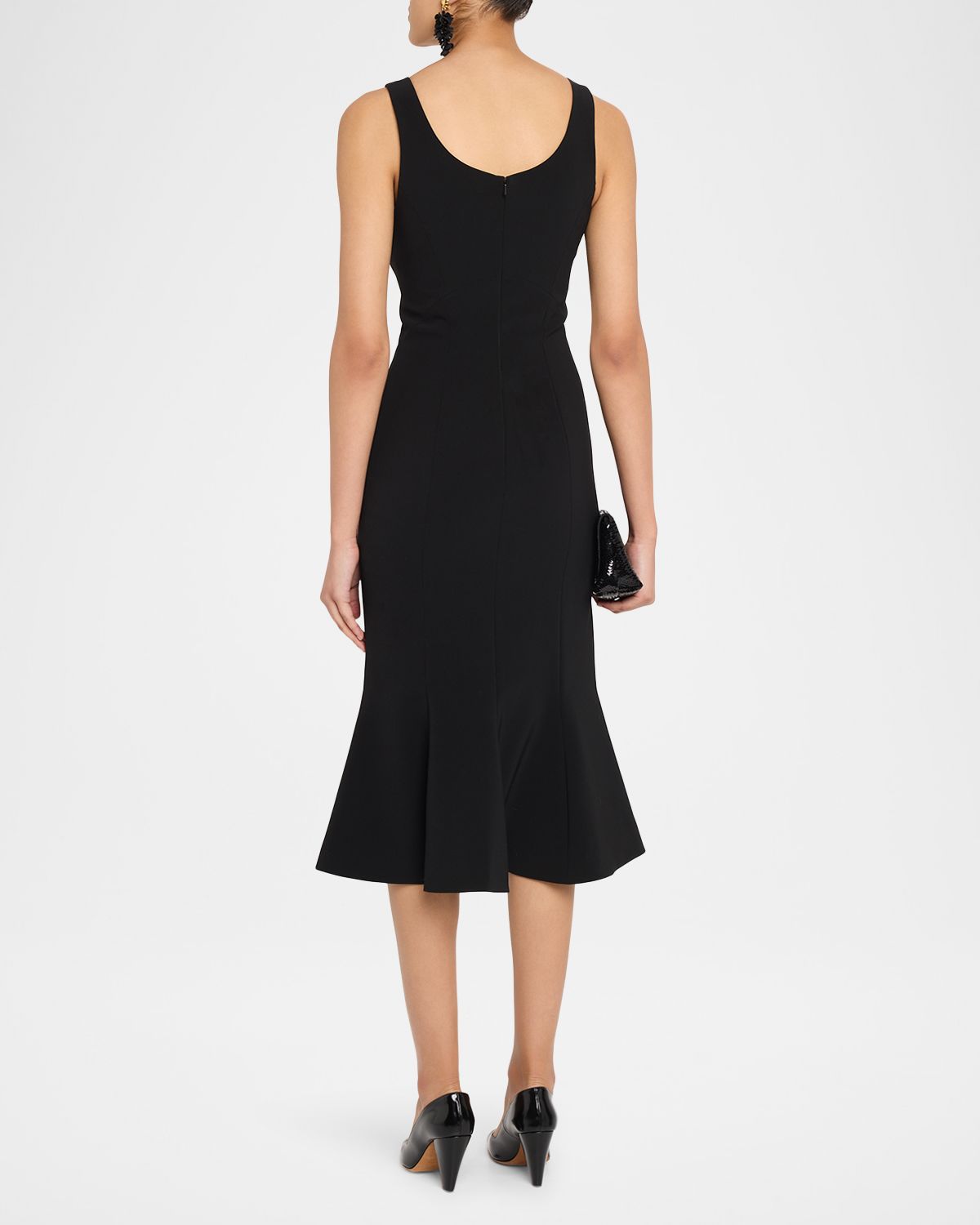 Prabal Gurung V-Neck Sleeveless Flounce Hem Dress | Thumbnail 3 Prabal Gurung V-Neck Sleeveless Flounce Hem Dress | Thumbnail 3