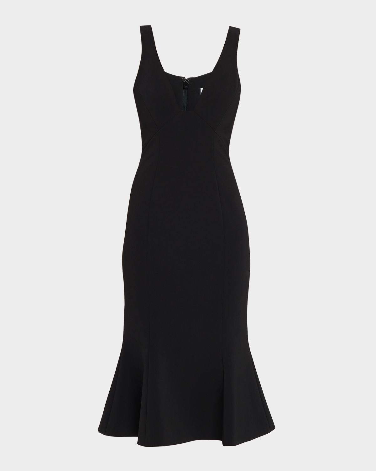 Prabal Gurung V-Neck Sleeveless Flounce Hem Dress
