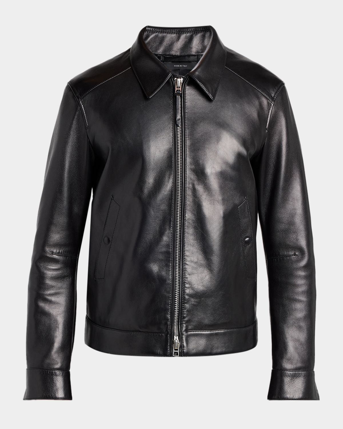 TOM FORD Men 's Full-Zip Grained Leather Jacket
