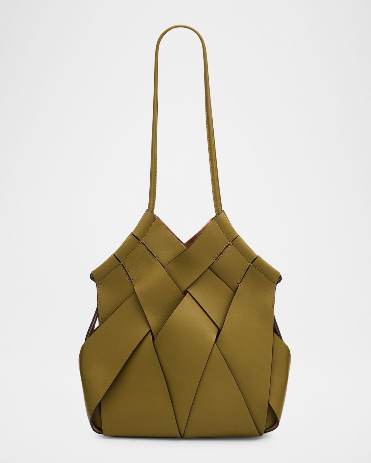 Ulla Johnson Charlotte Woven Leather Shoulder Bag