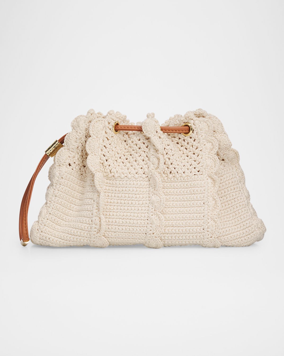 Ulla Johnson Adria Small Wavy Crochet Crossbody Bag