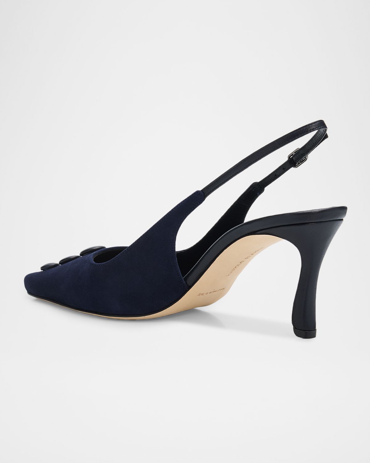 Manolo Blahnik 70mm Alexapla Suede Slingback Pumps | Thumbnail 4