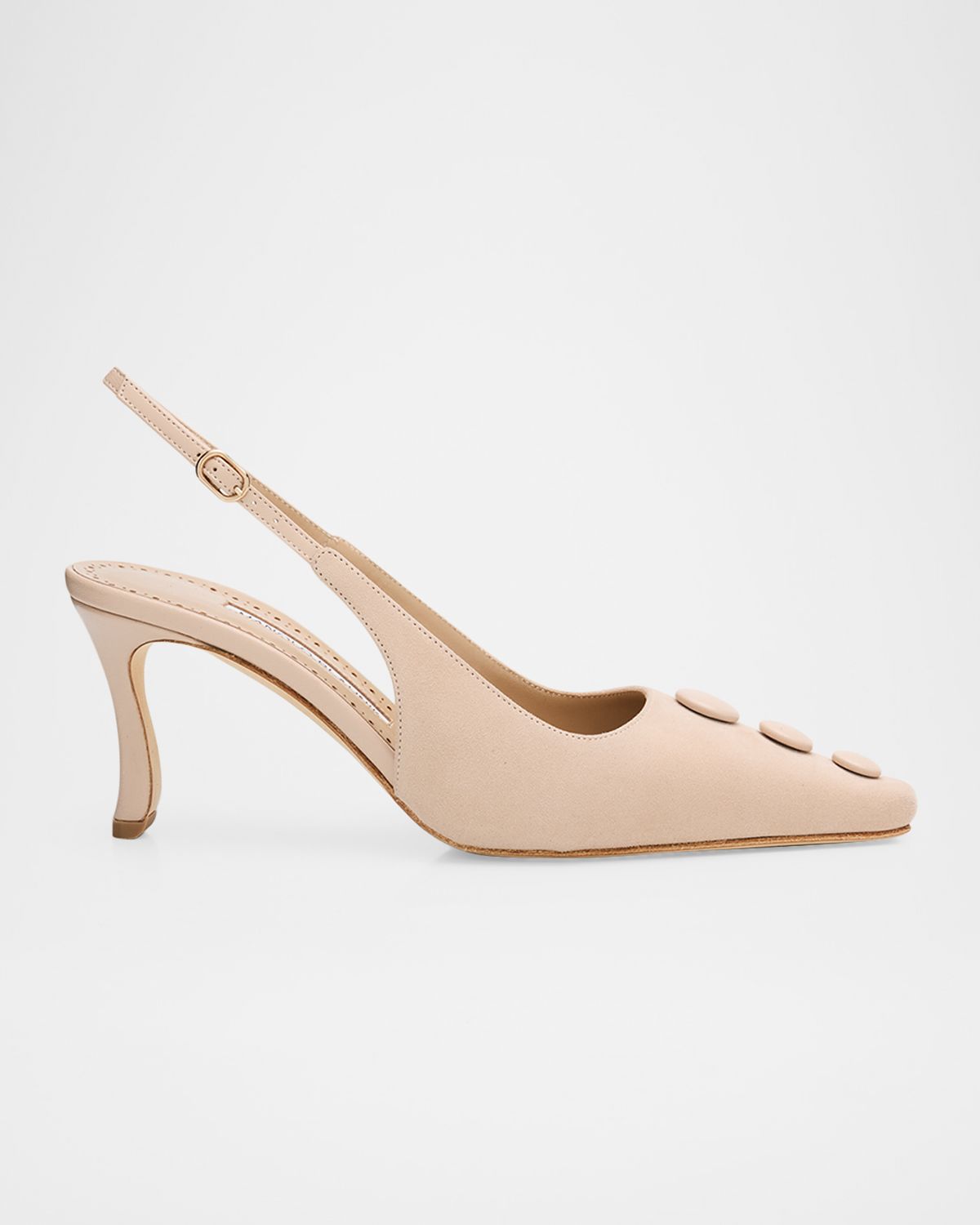 Manolo Blahnik 70mm Alexapla Suede Slingback Pumps | Thumbnail 5