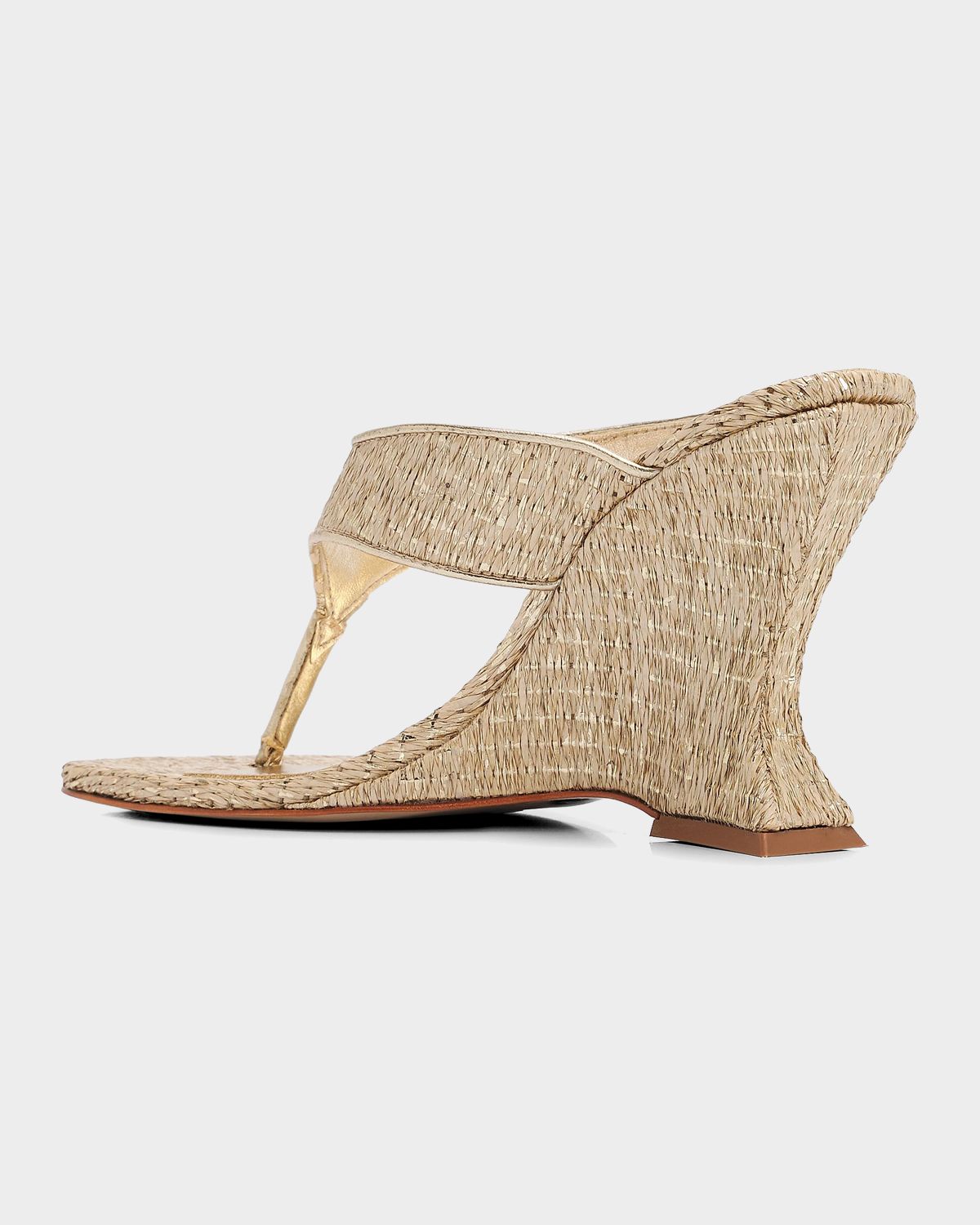 Schutz Maya 95MM Leather Wedge Sandals | Thumbnail 3 Schutz Maya 95MM Leather Wedge Sandals | Thumbnail 3