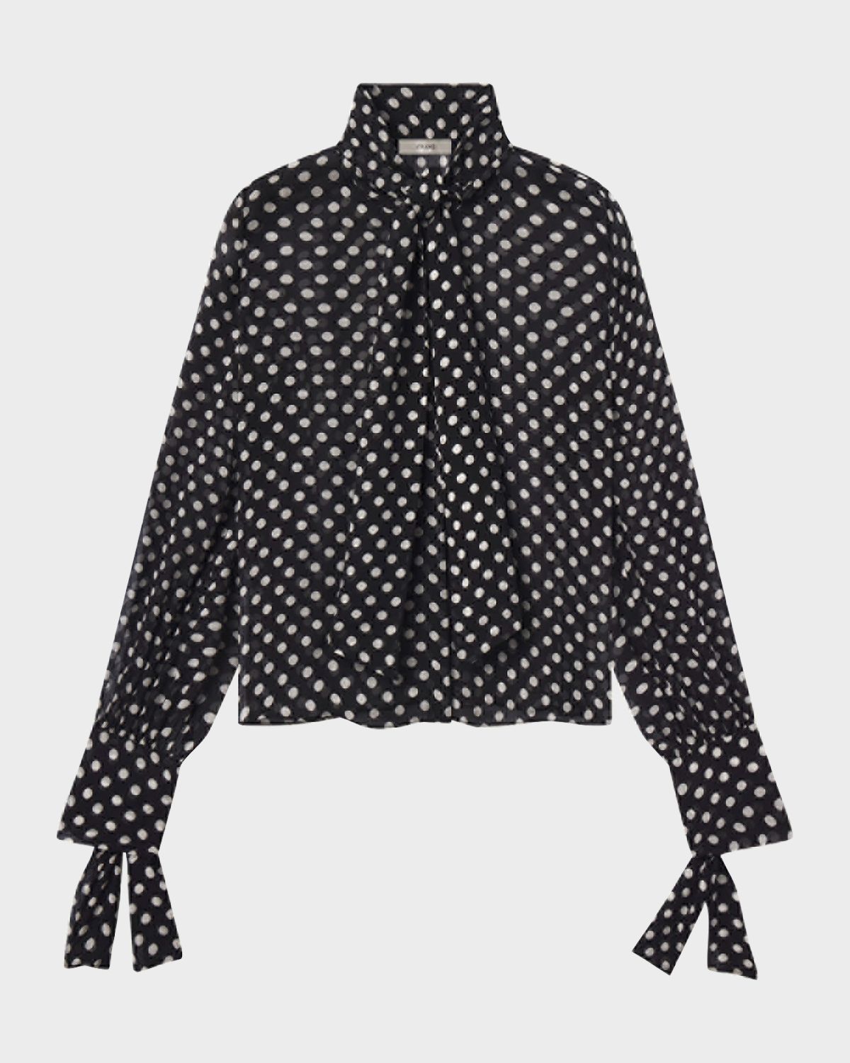 FRAME The Nouvelle Polka Dot Blouse