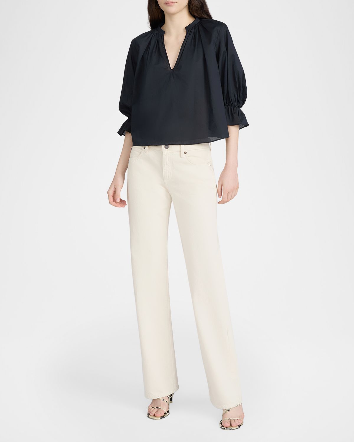 FRAME The Poet Blouse | Thumbnail 9