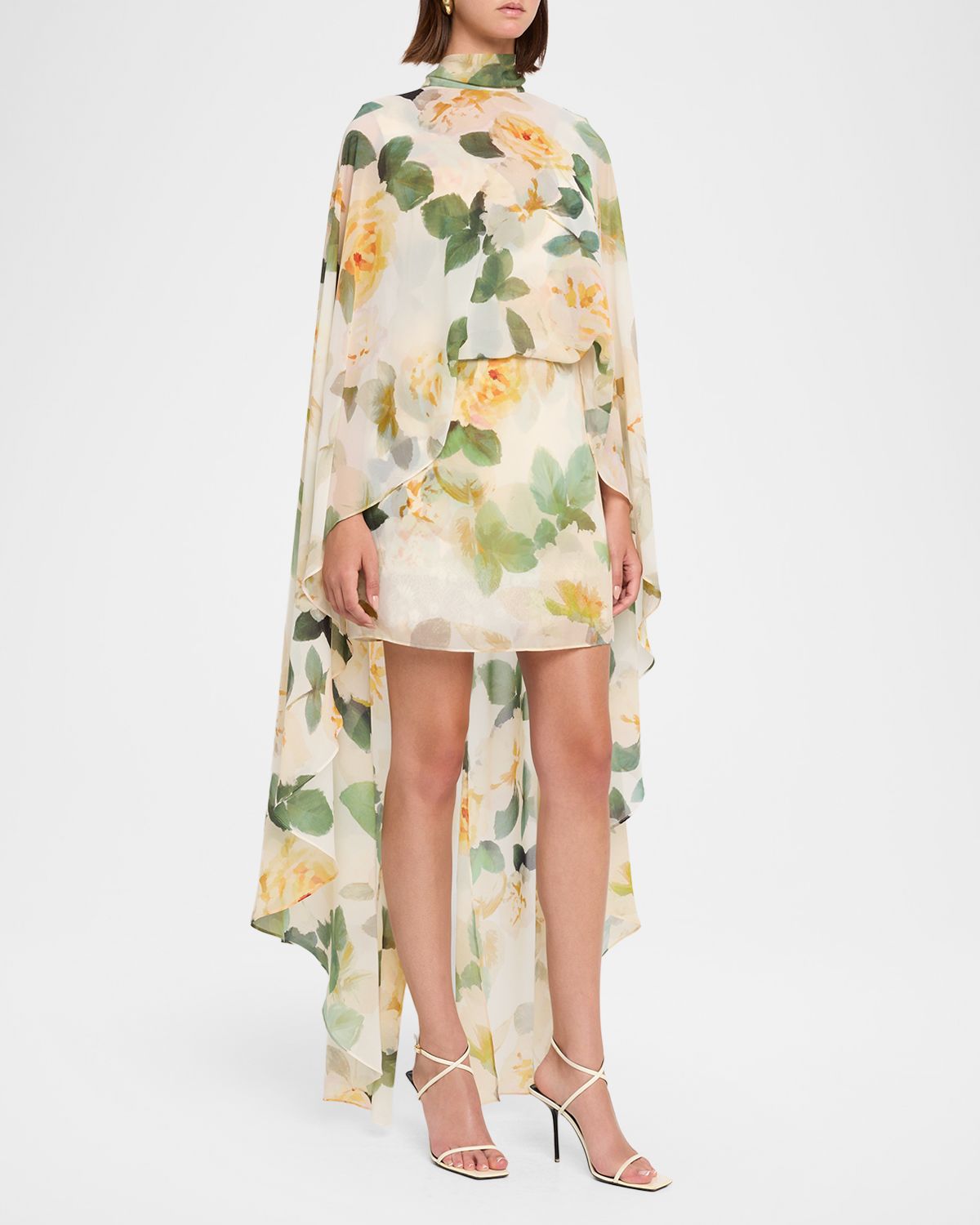 Ungaro Fiona Draped Floral-Print Mini Dress | Thumbnail 4 Ungaro Fiona Draped Floral-Print Mini Dress | Thumbnail 4