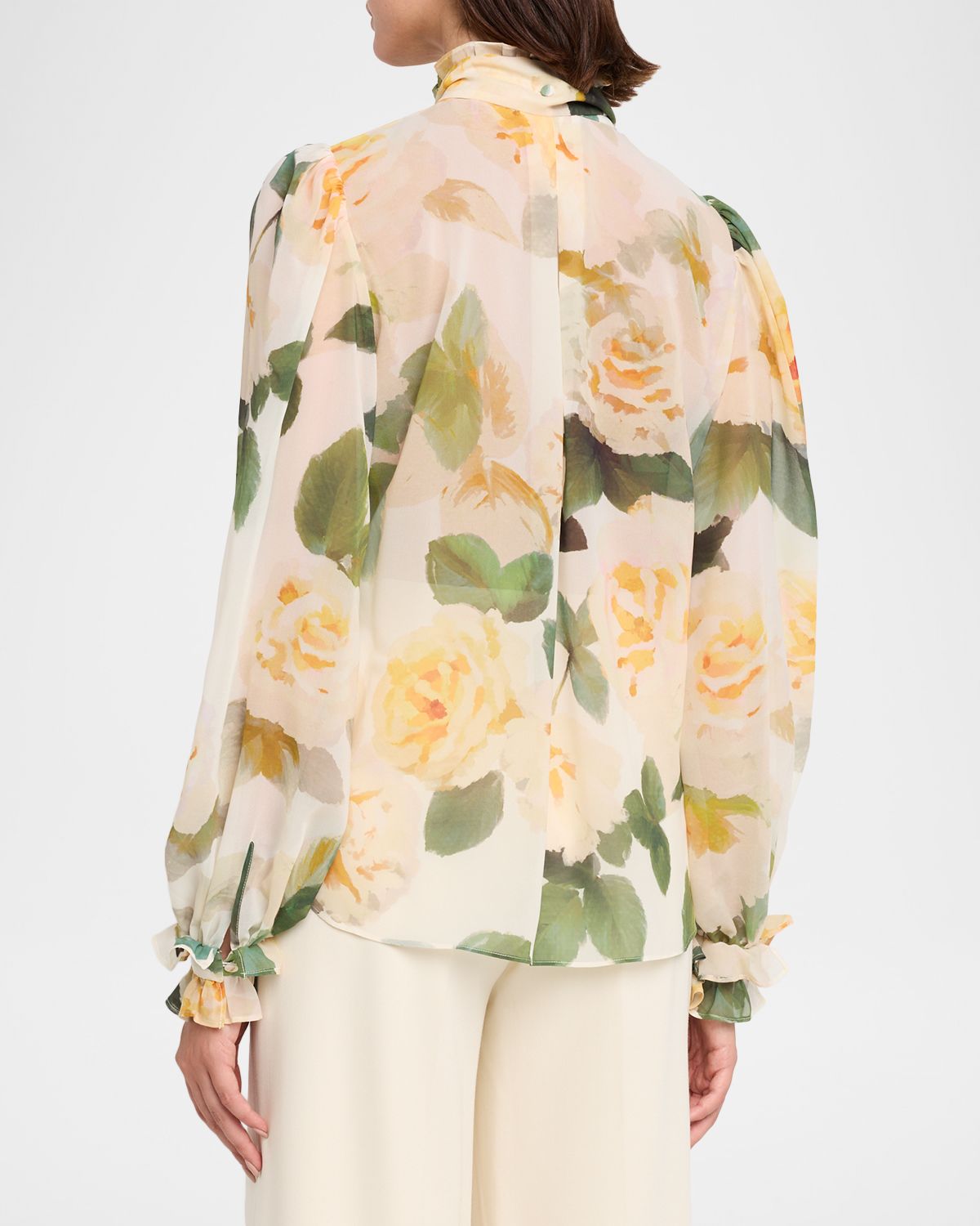 Ungaro Odessa Tie-Neck Floral Blouse | Thumbnail 3 Ungaro Odessa Tie-Neck Floral Blouse | Thumbnail 3