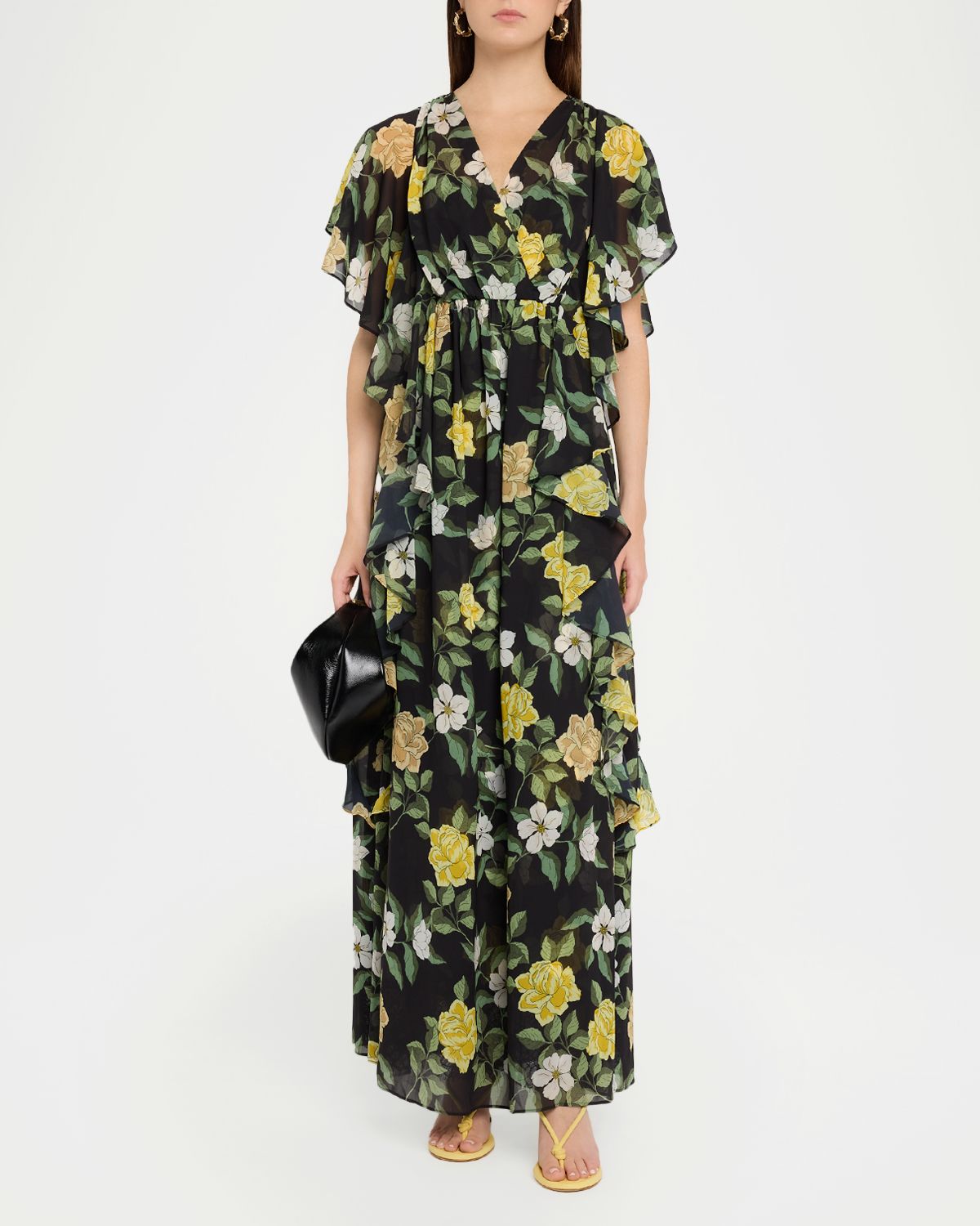 Ungaro Sylvie Ruffle Floral Chiffon Maxi Dress | Thumbnail 2 Ungaro Sylvie Ruffle Floral Chiffon Maxi Dress | Thumbnail 2