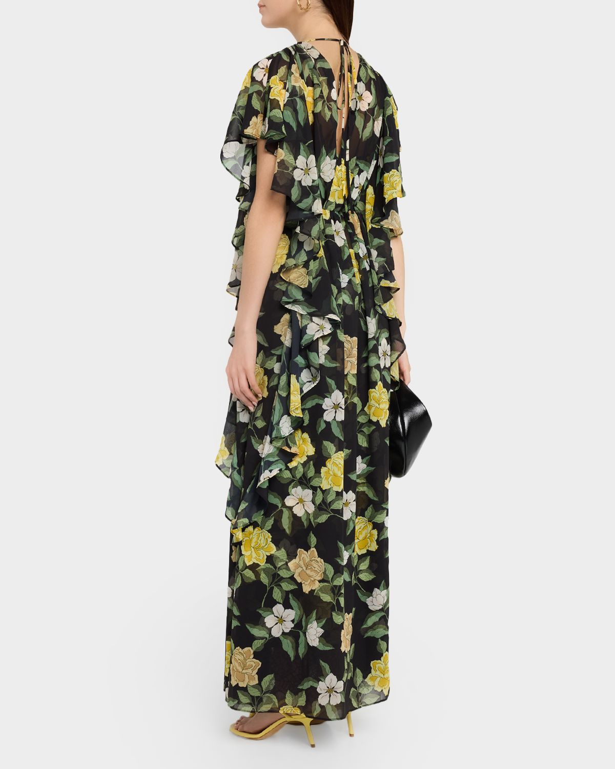 Ungaro Sylvie Ruffle Floral Chiffon Maxi Dress | Thumbnail 3 Ungaro Sylvie Ruffle Floral Chiffon Maxi Dress | Thumbnail 3