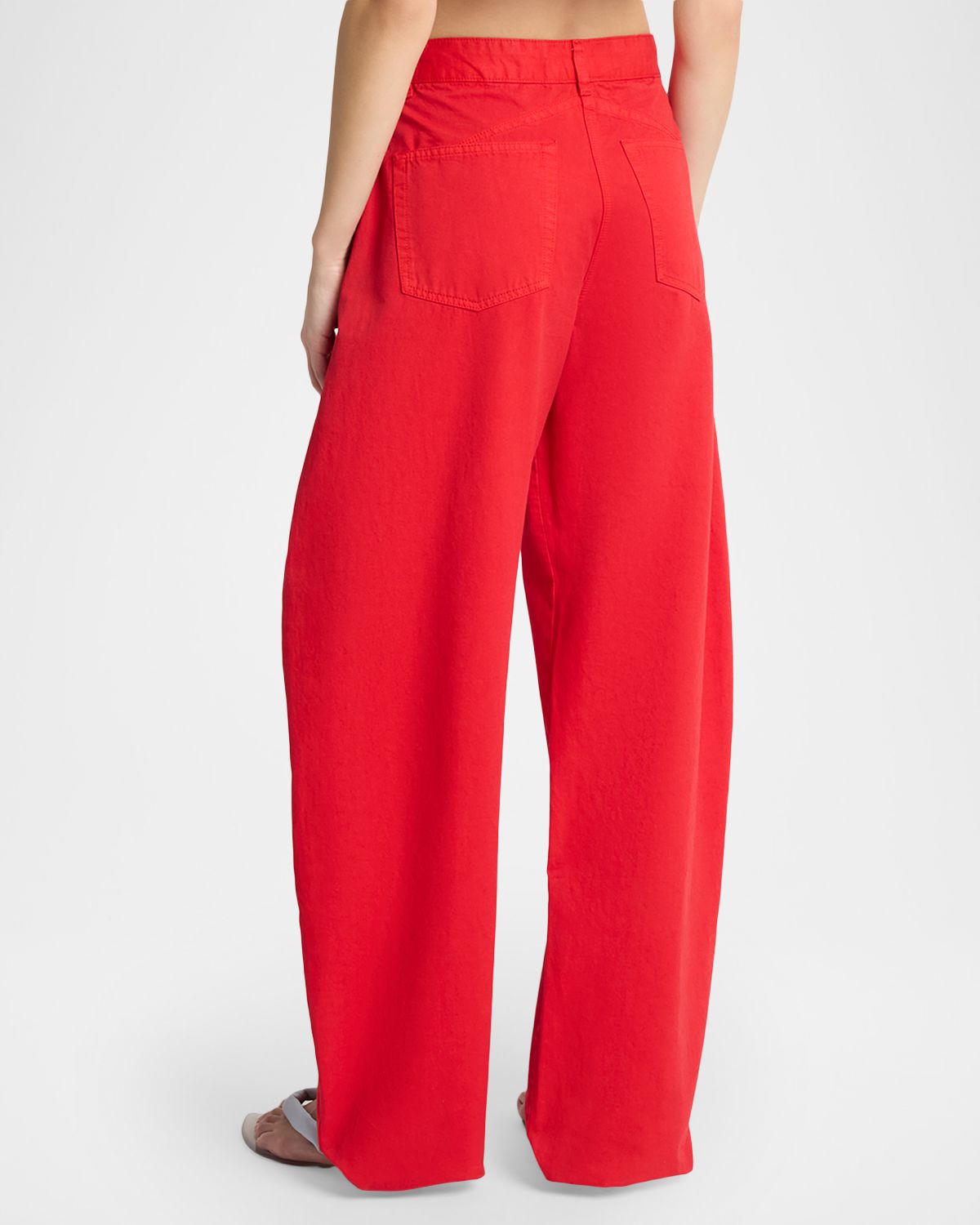 ALAÏA Tinted Denim Barrel-Leg Pants | Thumbnail 4