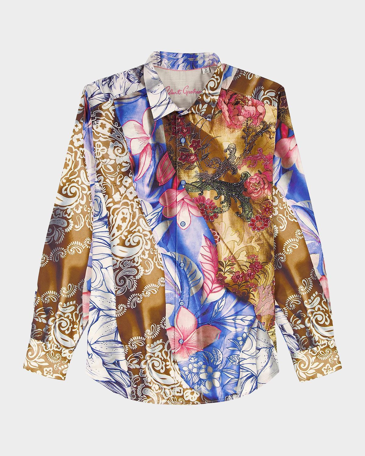 Robert Graham Men 's Mendiburu Multi-Print Cotton Sport Shirt