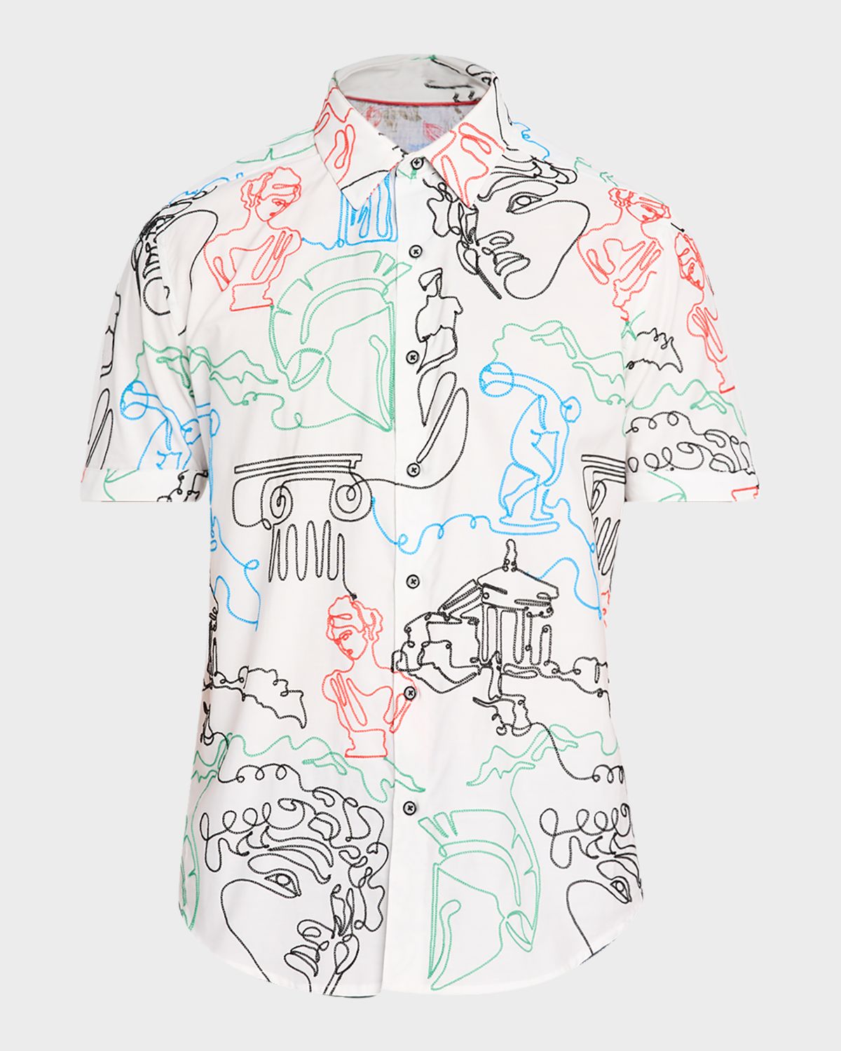 Robert Graham Men 's Aristotle Short-Sleeve Shirt