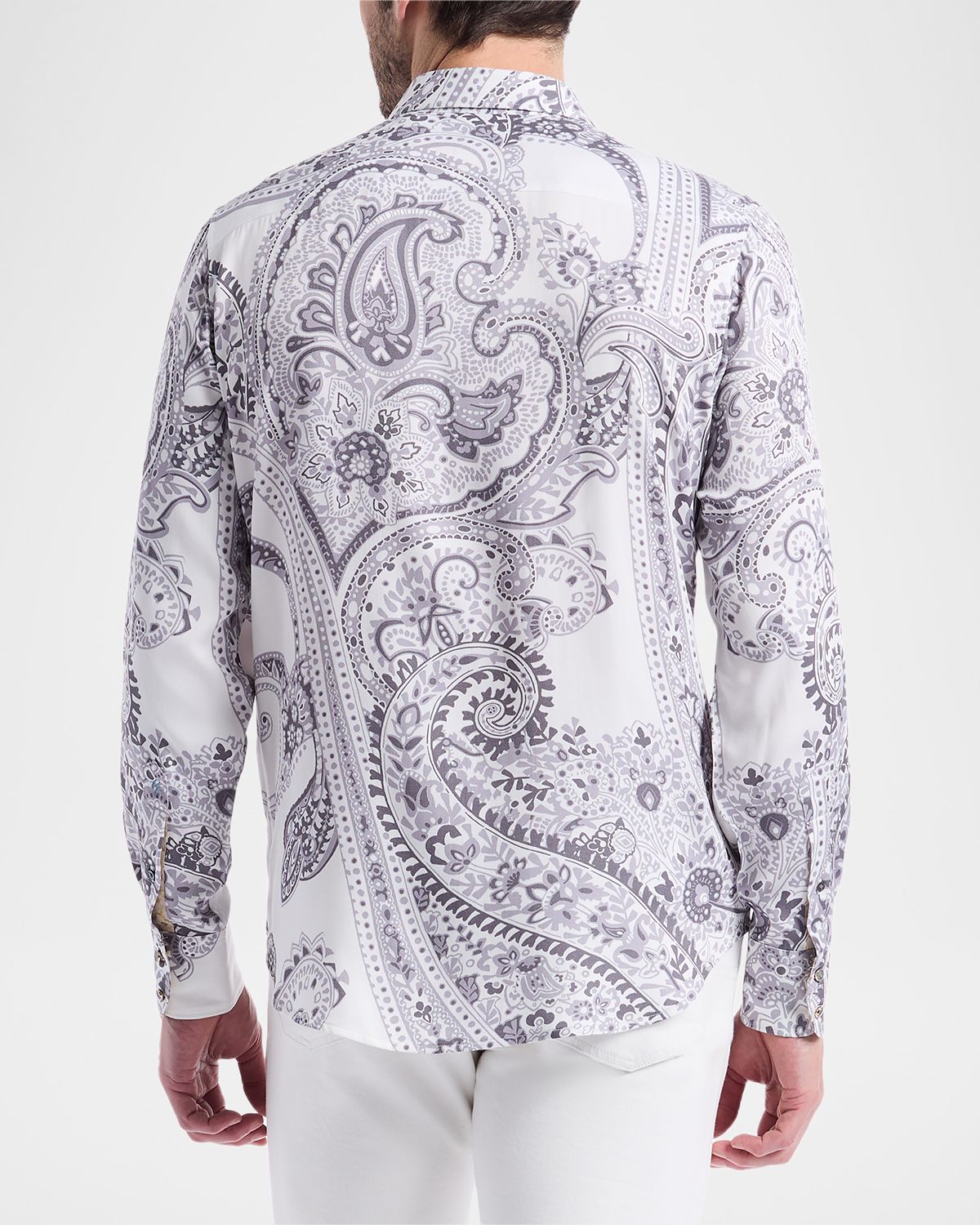 Robert Graham Men 's Paisley Bead-Embellished Sport Shirt | Thumbnail 3 Robert Graham Men 's Paisley Bead-Embellished Sport Shirt | Thumbnail 3