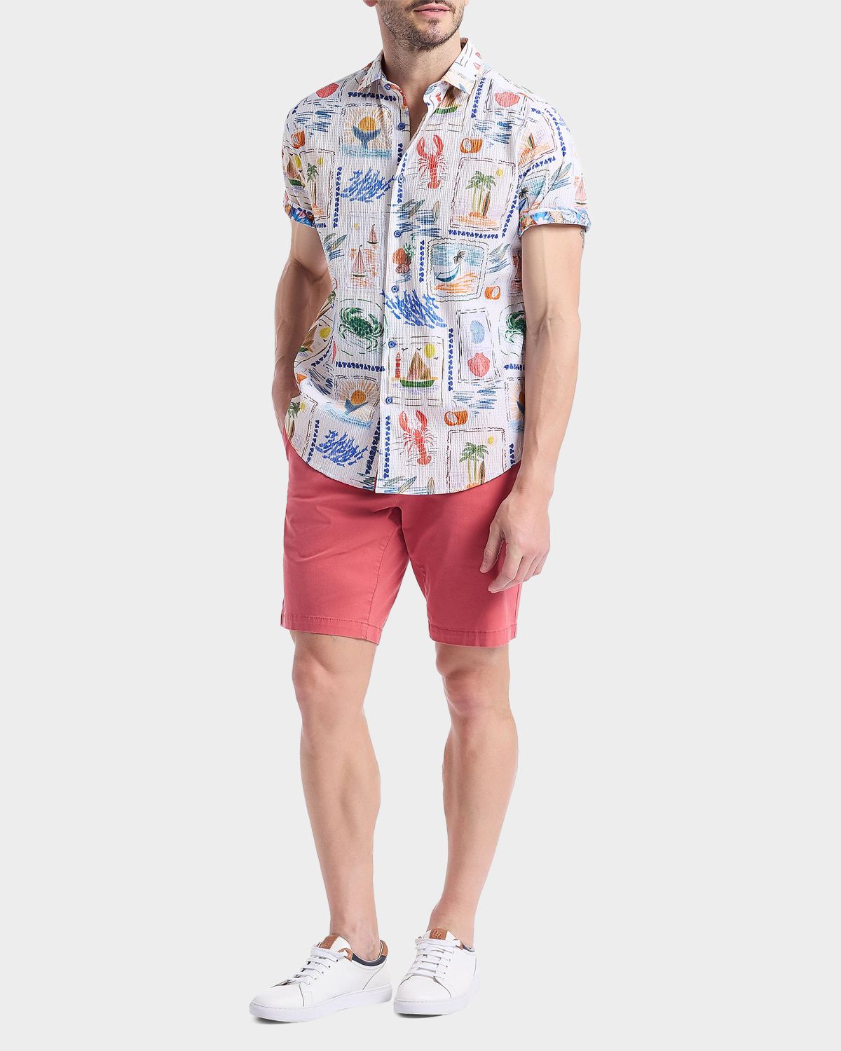 Robert Graham Men 's Isla Vista Short-Sleeve Shirt | Thumbnail 4 Robert Graham Men 's Isla Vista Short-Sleeve Shirt | Thumbnail 4
