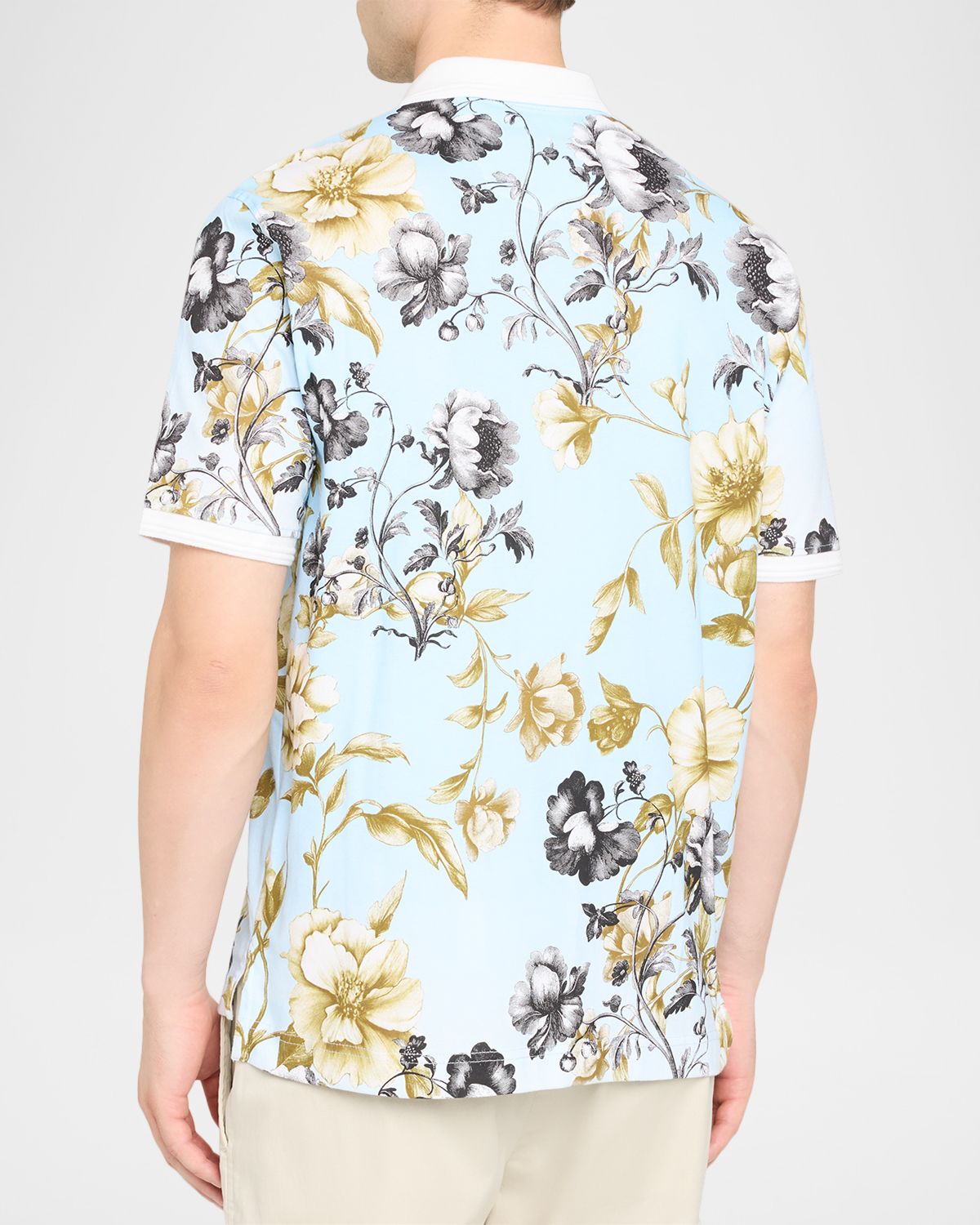 Robert Graham Men 's Milson Floral Polo Shirt | Thumbnail 3