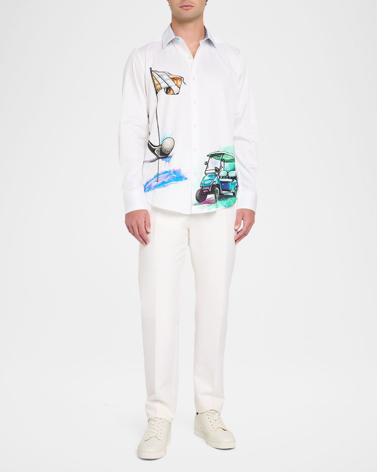Robert Graham Men 's Genesis Printed Cotton Shirt | Thumbnail 2 Robert Graham Men 's Genesis Printed Cotton Shirt | Thumbnail 2