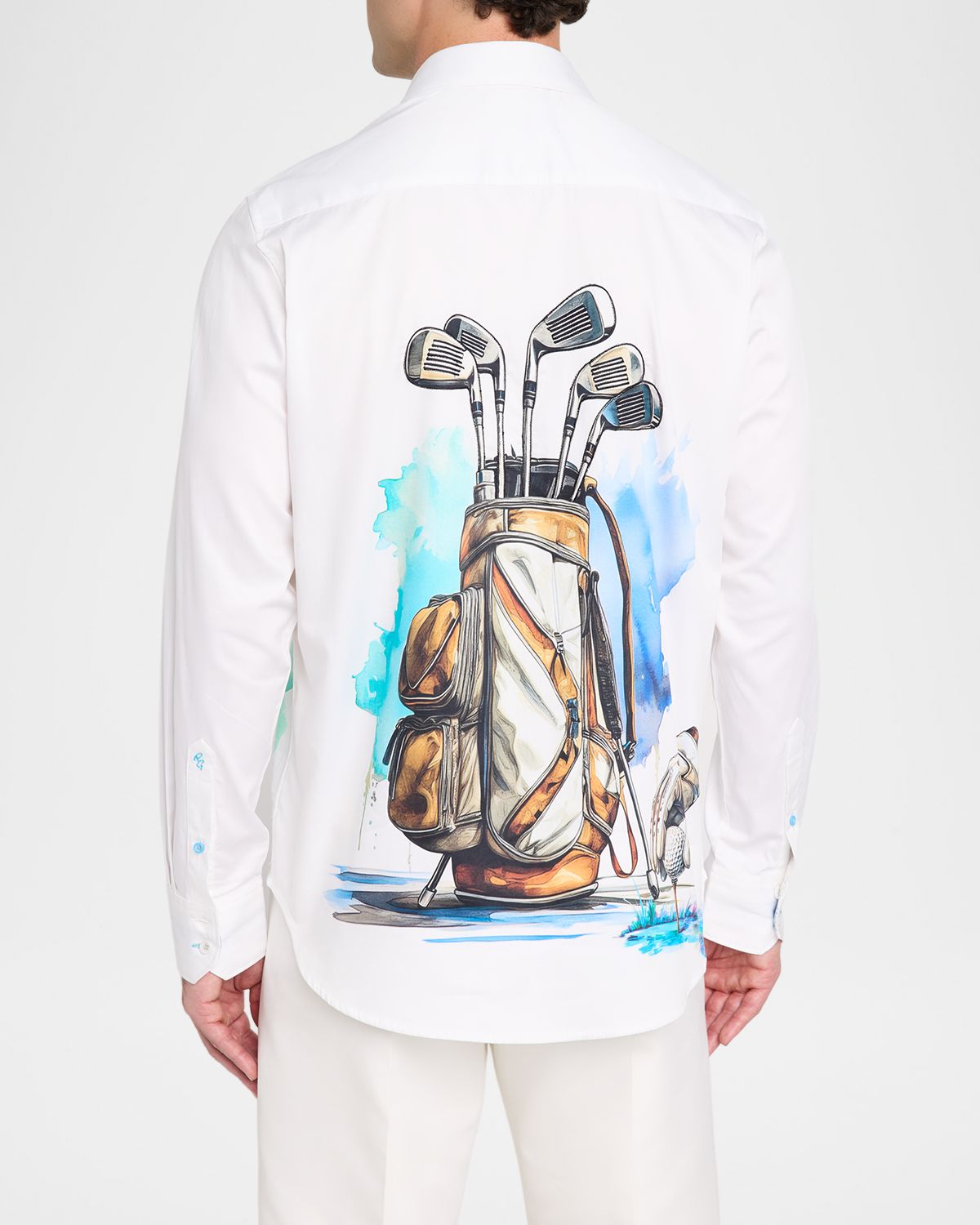 Robert Graham Men 's Genesis Printed Cotton Shirt | Thumbnail 3 Robert Graham Men 's Genesis Printed Cotton Shirt | Thumbnail 3